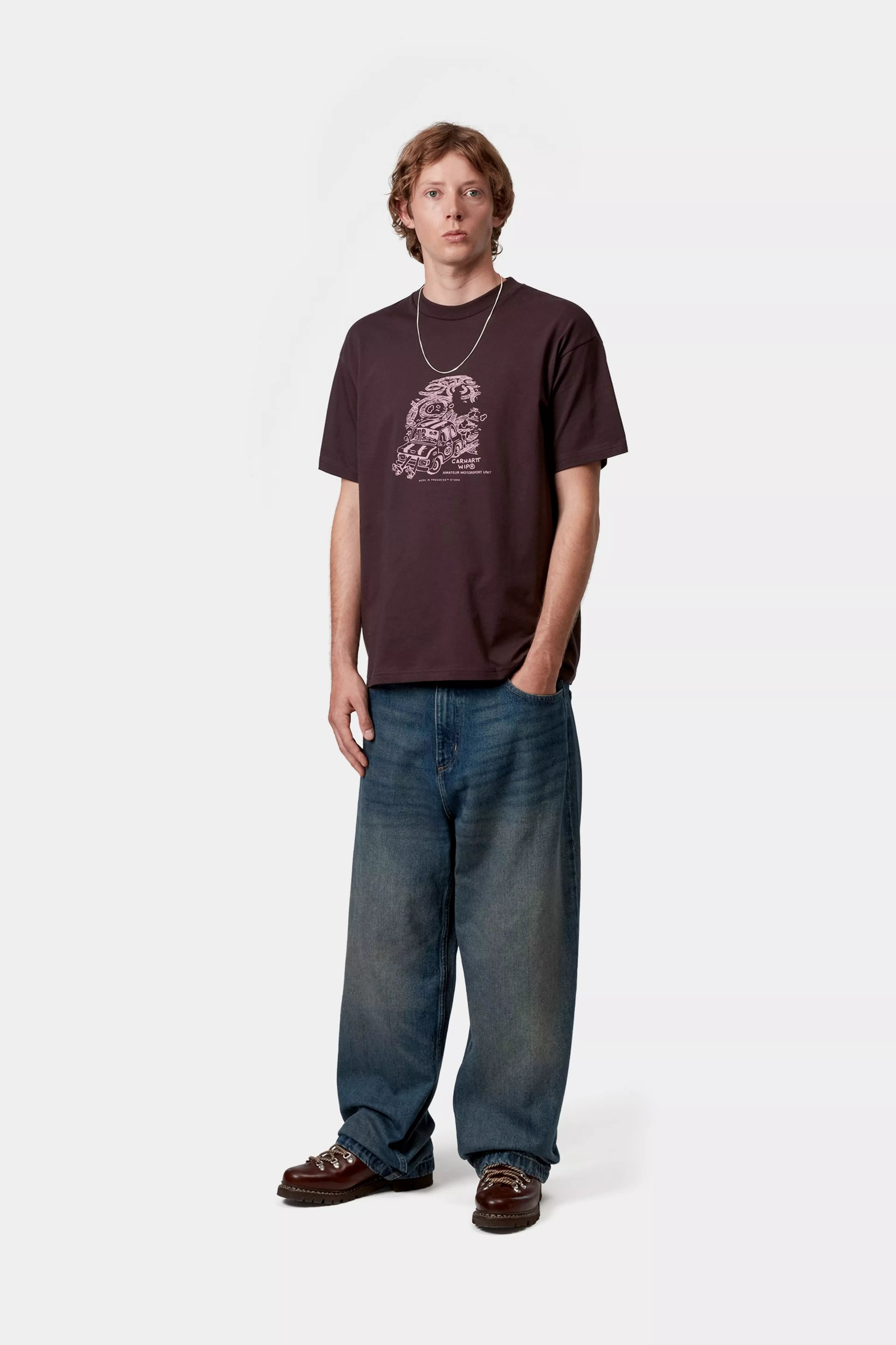S/S UNIT T-SHIRT  - Palisander