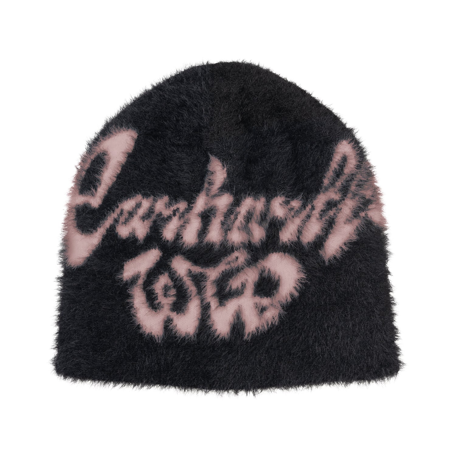 CHEDDA BEANIE  - Black / Glassy Pink