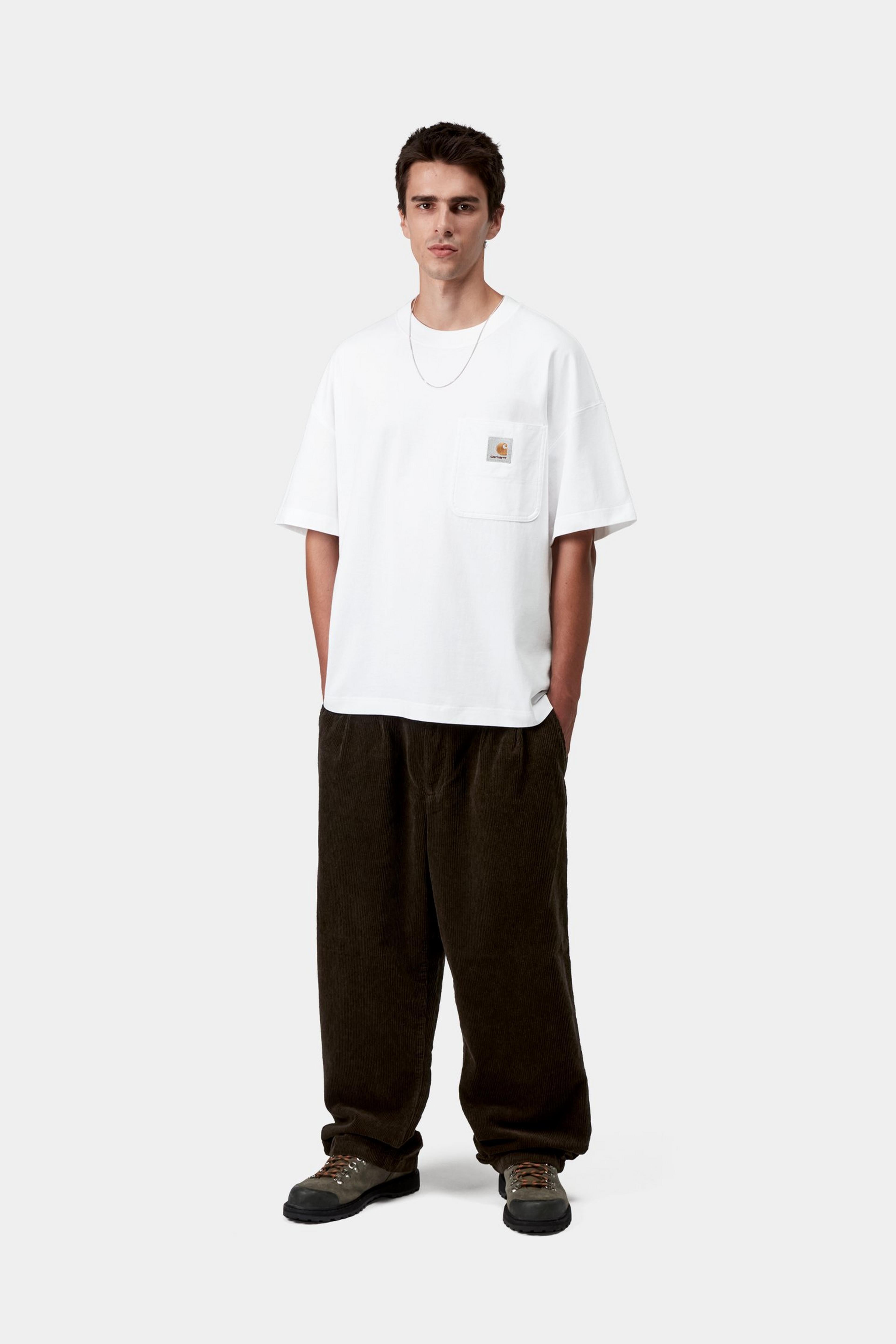 S/S WORK POCKET T-SHIRT - White