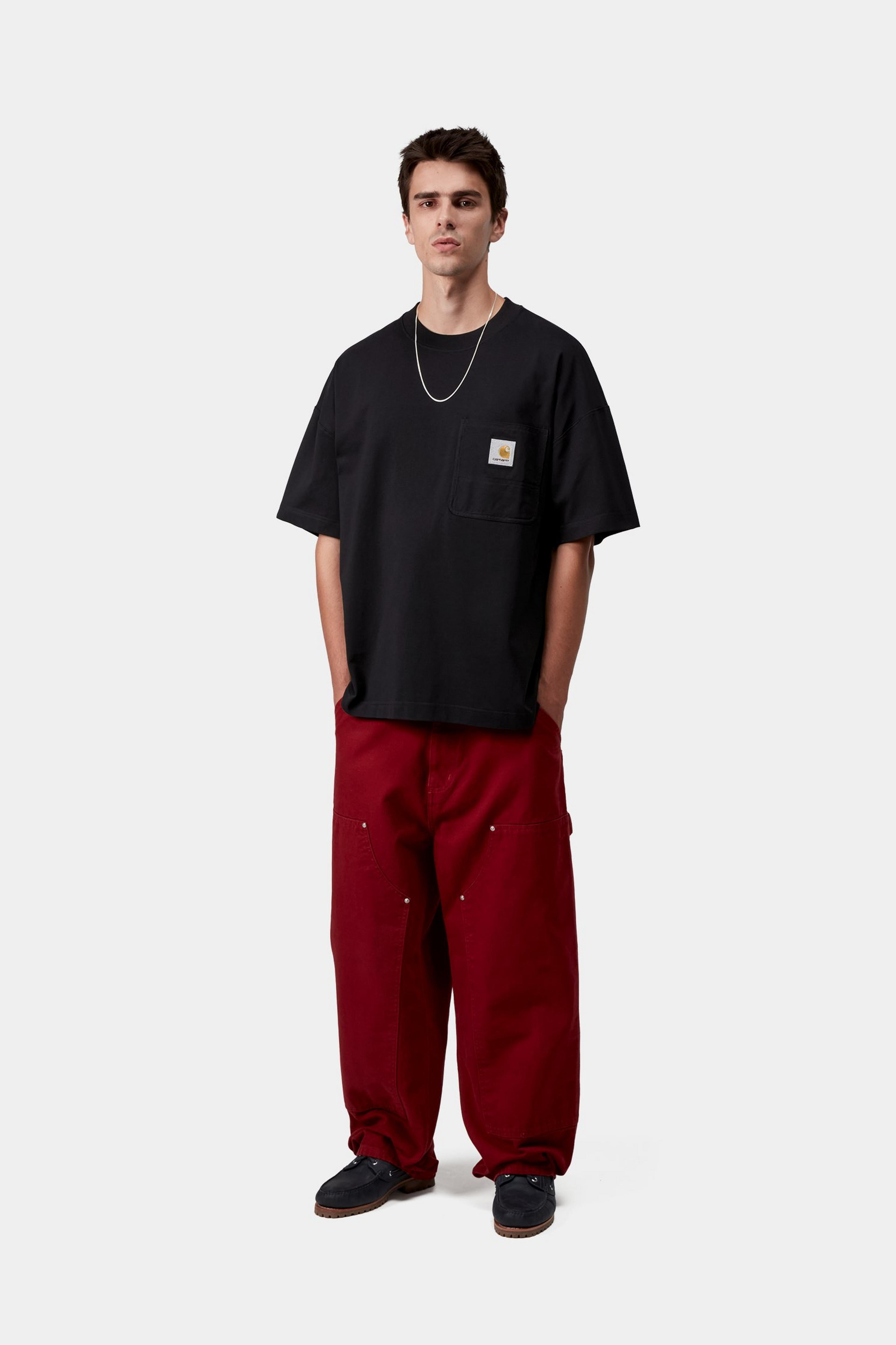 S/S WORK POCKET T-SHIRT - Black