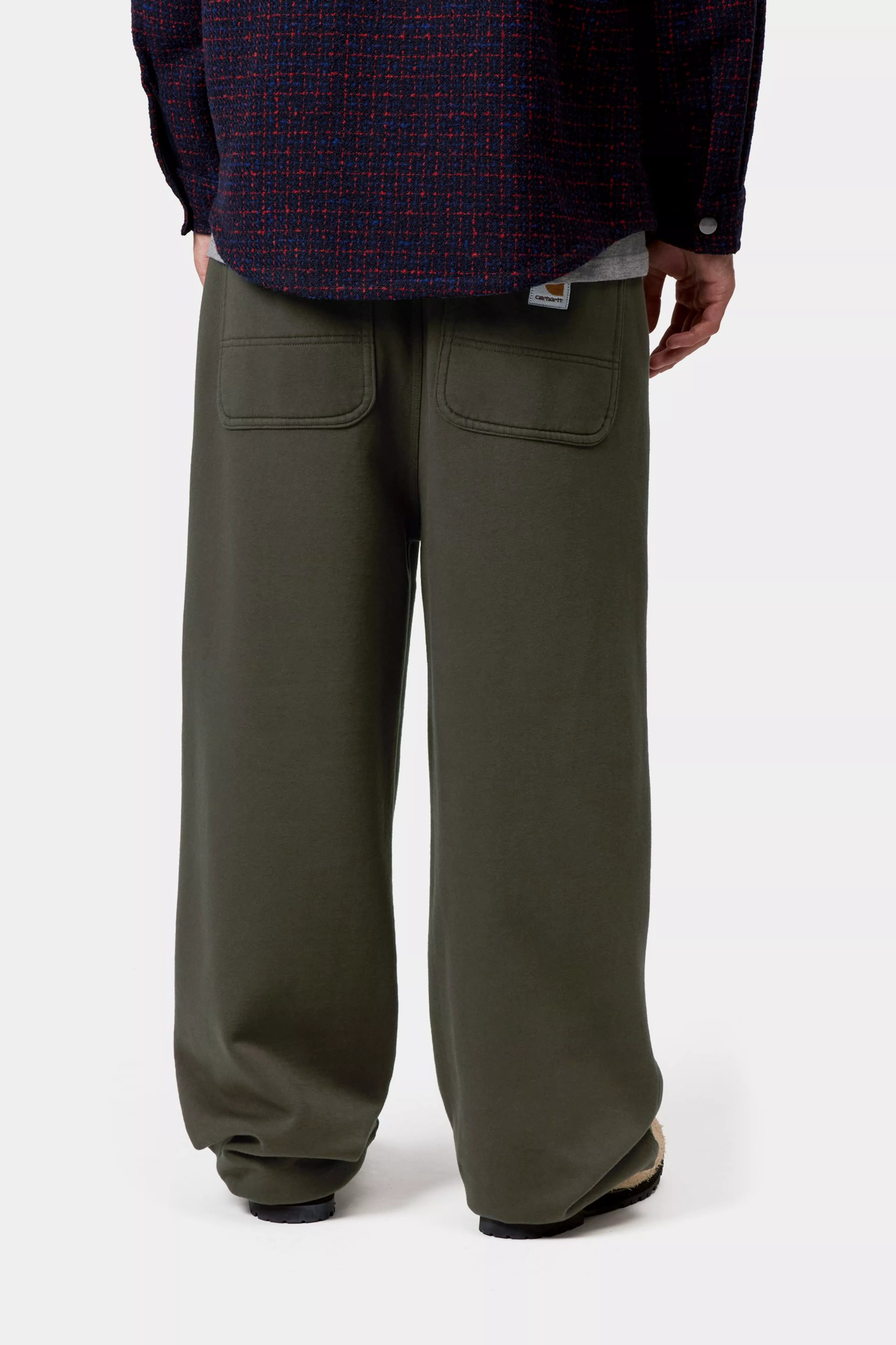DOUBLE KNEE SWEATPANT  - Olive (stone washed) 3