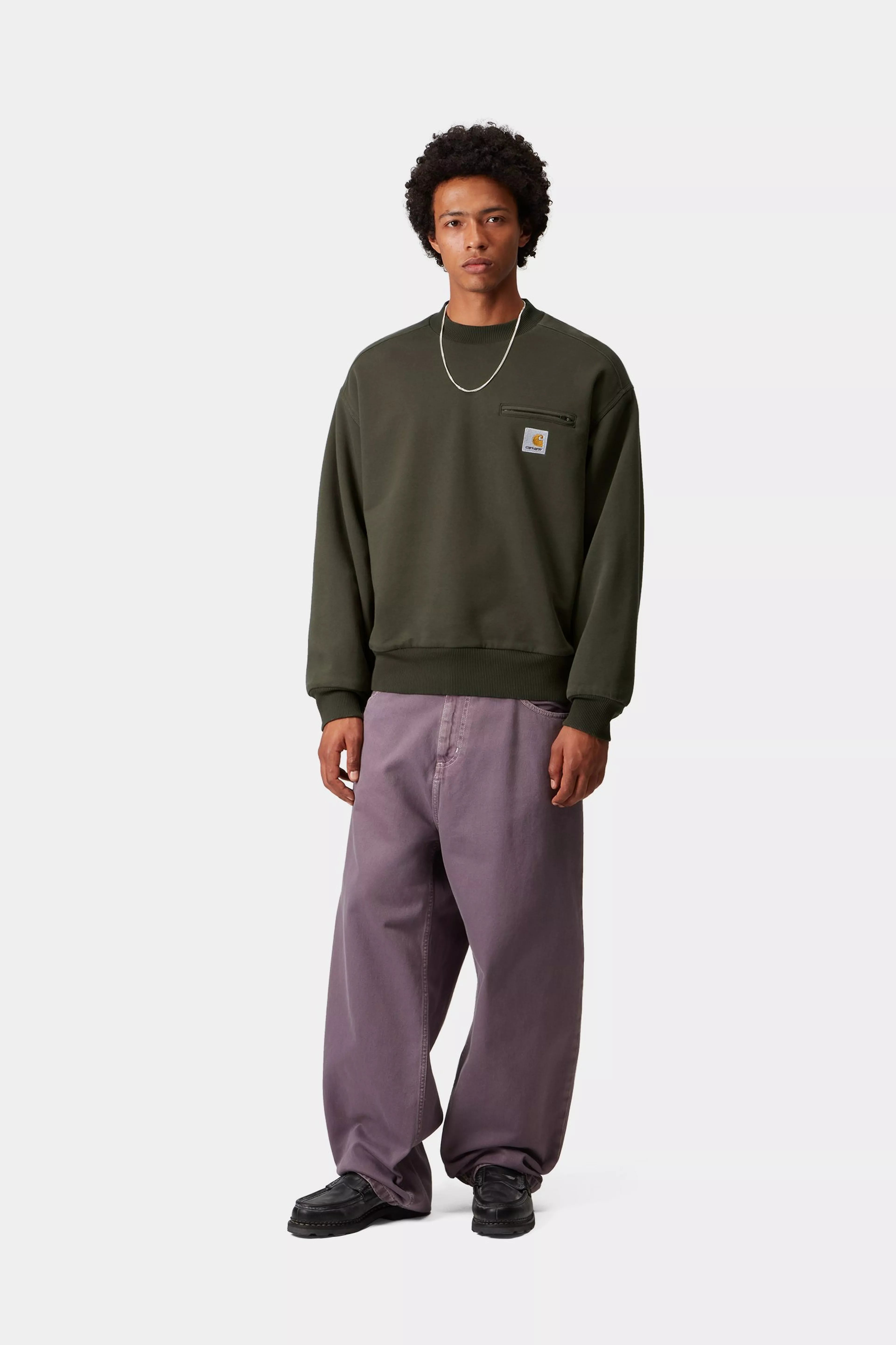 DETROIT SWEAT  - Olive (stone washed) 4