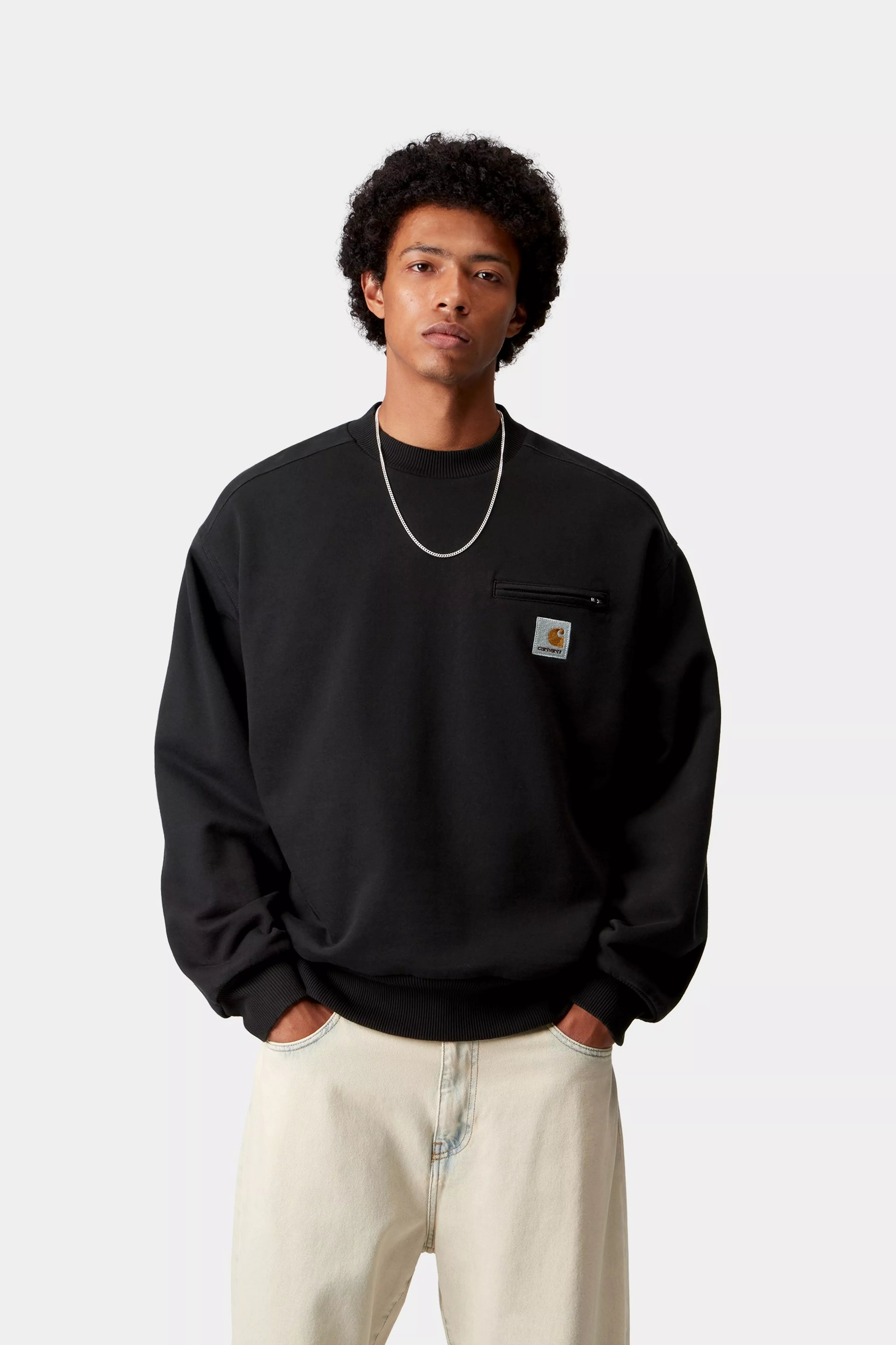DETROIT SWEAT  - Black (stone washed) 2