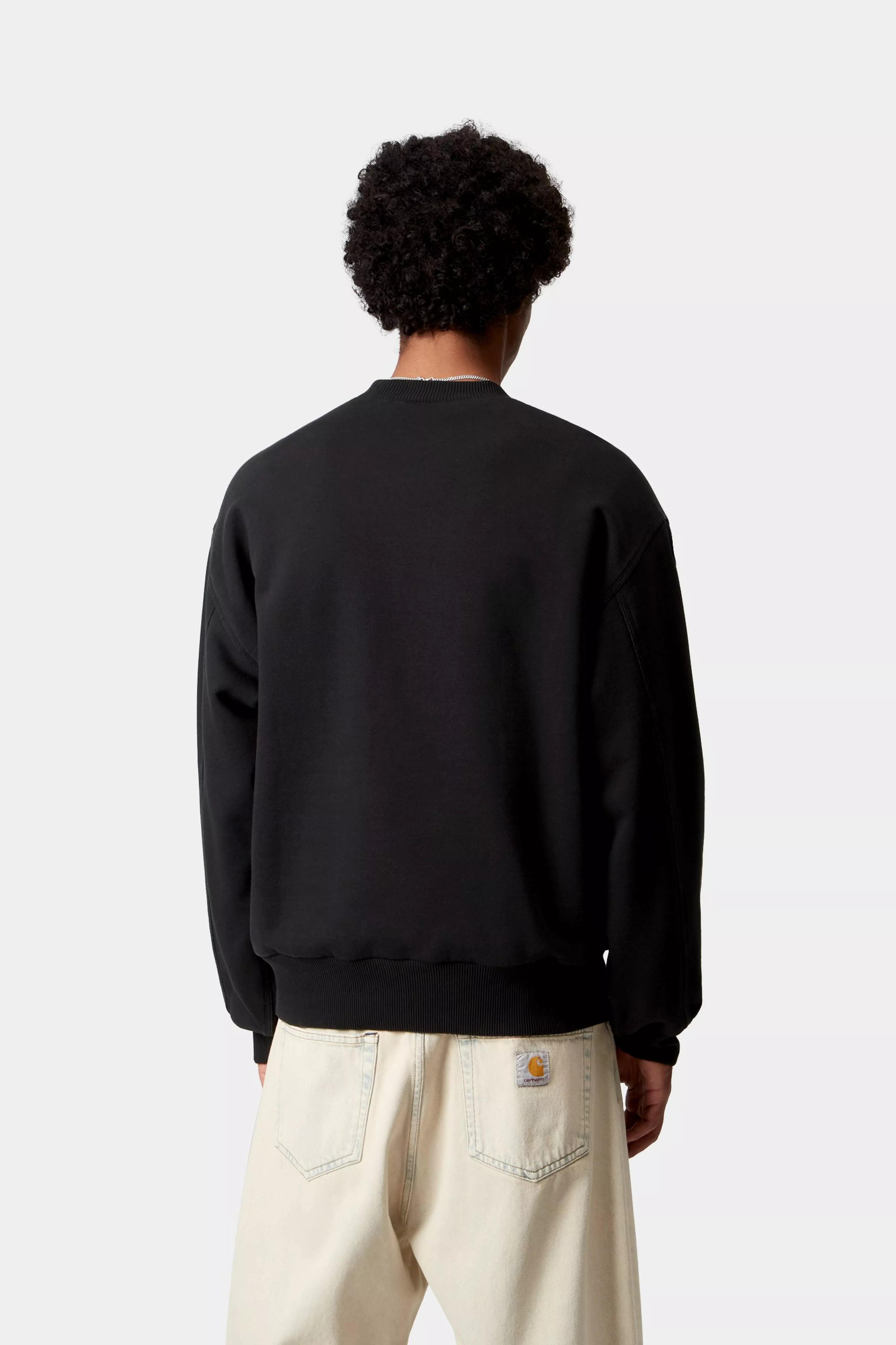DETROIT SWEAT  - Black (stone washed)