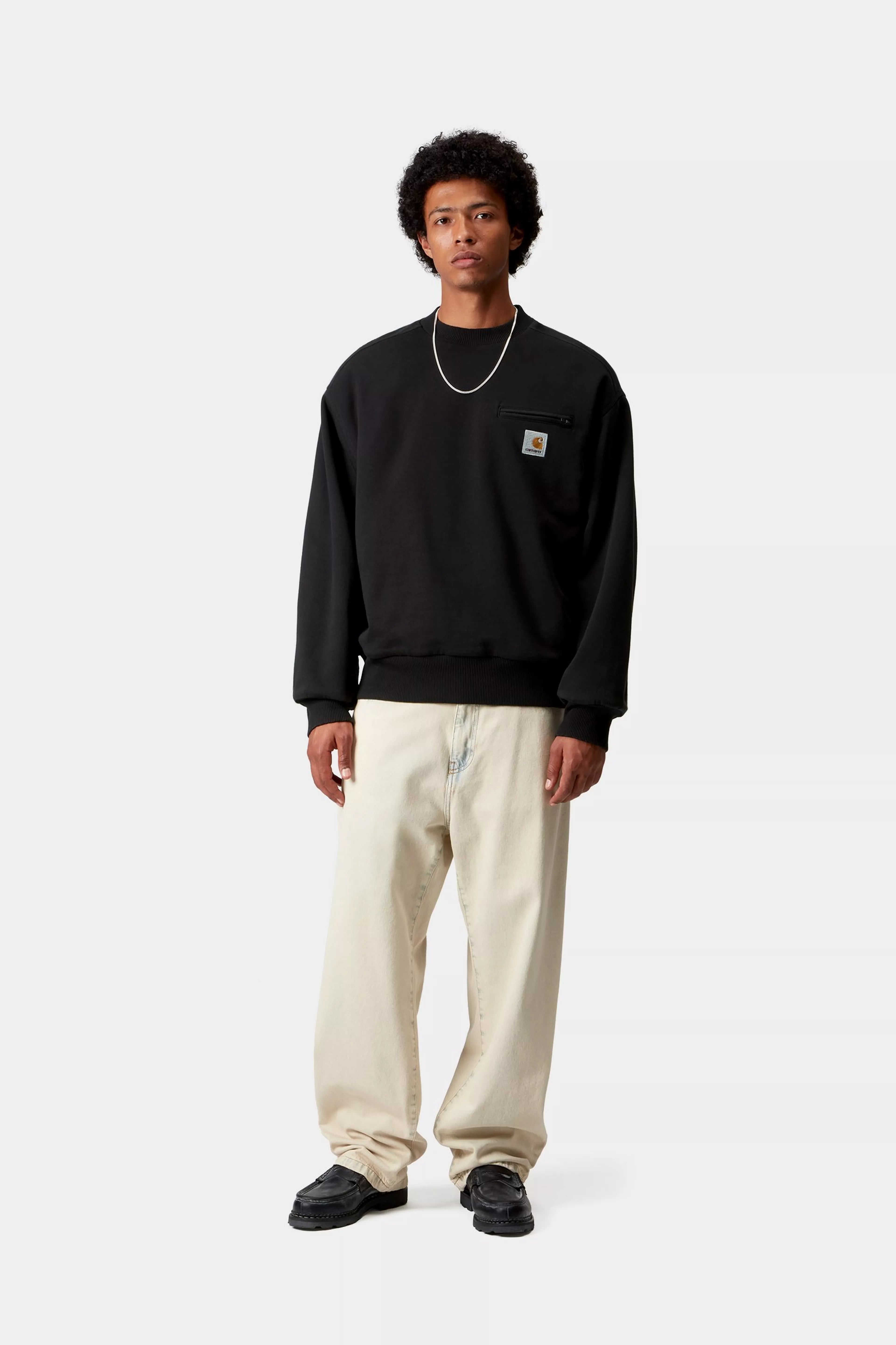 DETROIT SWEAT  - Black (stone washed)