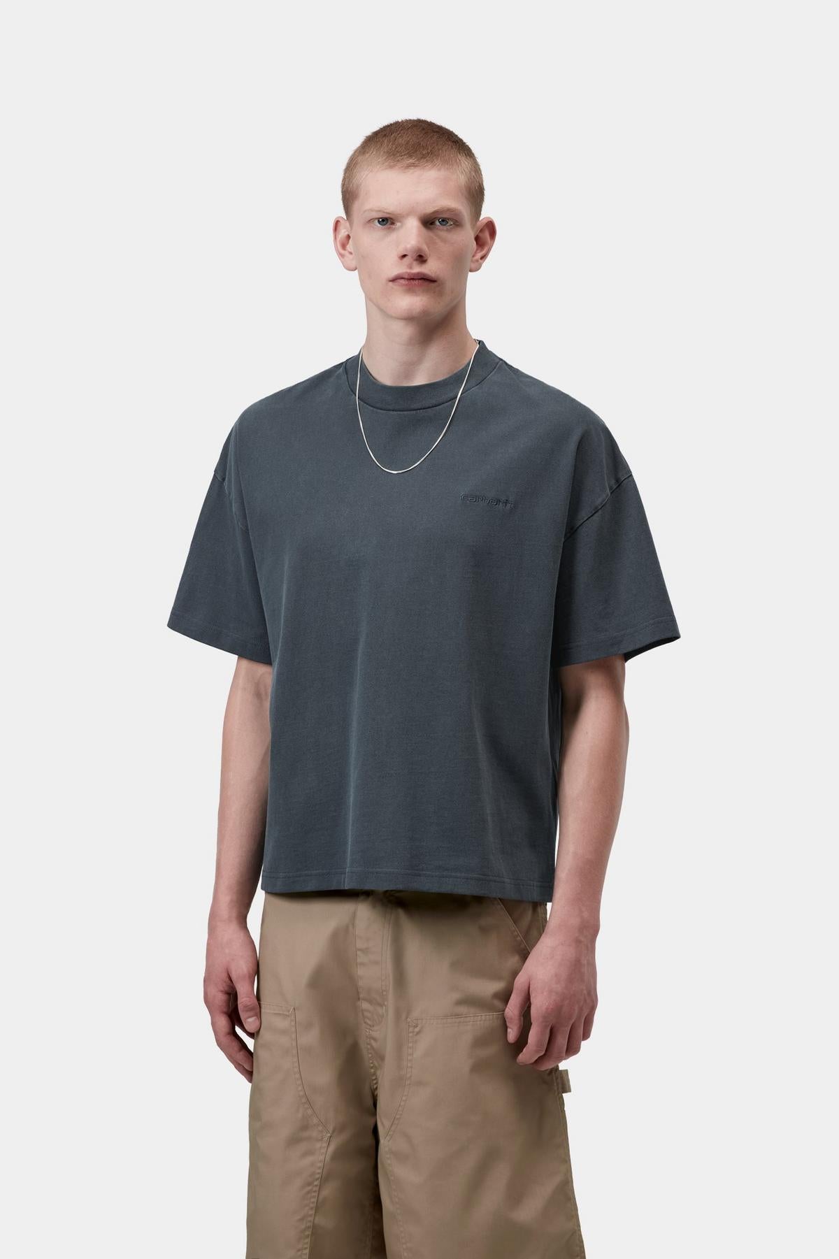 S/S Benton T-Shirt - Carbon (garment dyed)