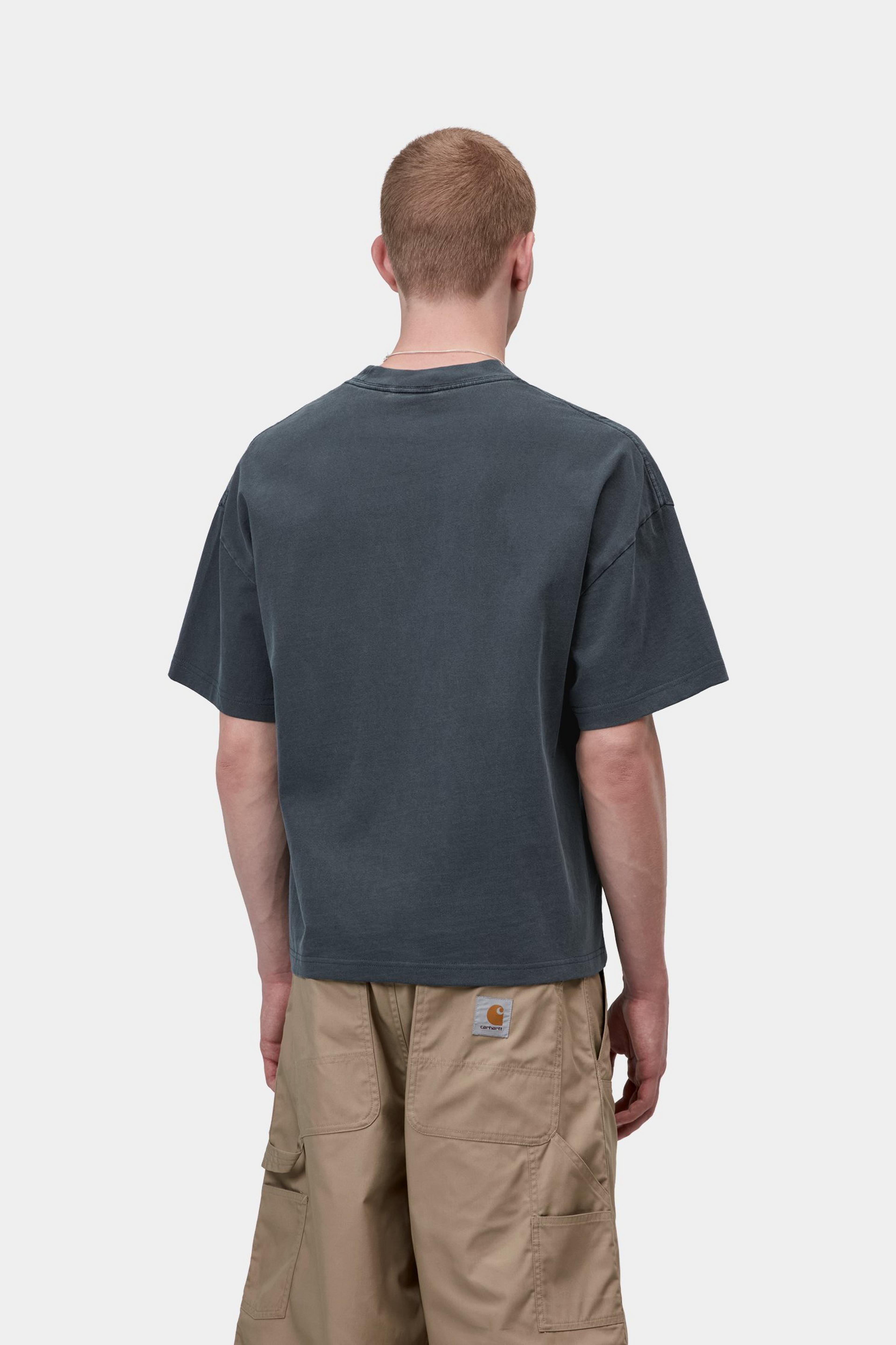 S/S Benton T-Shirt - Carbon (garment dyed)