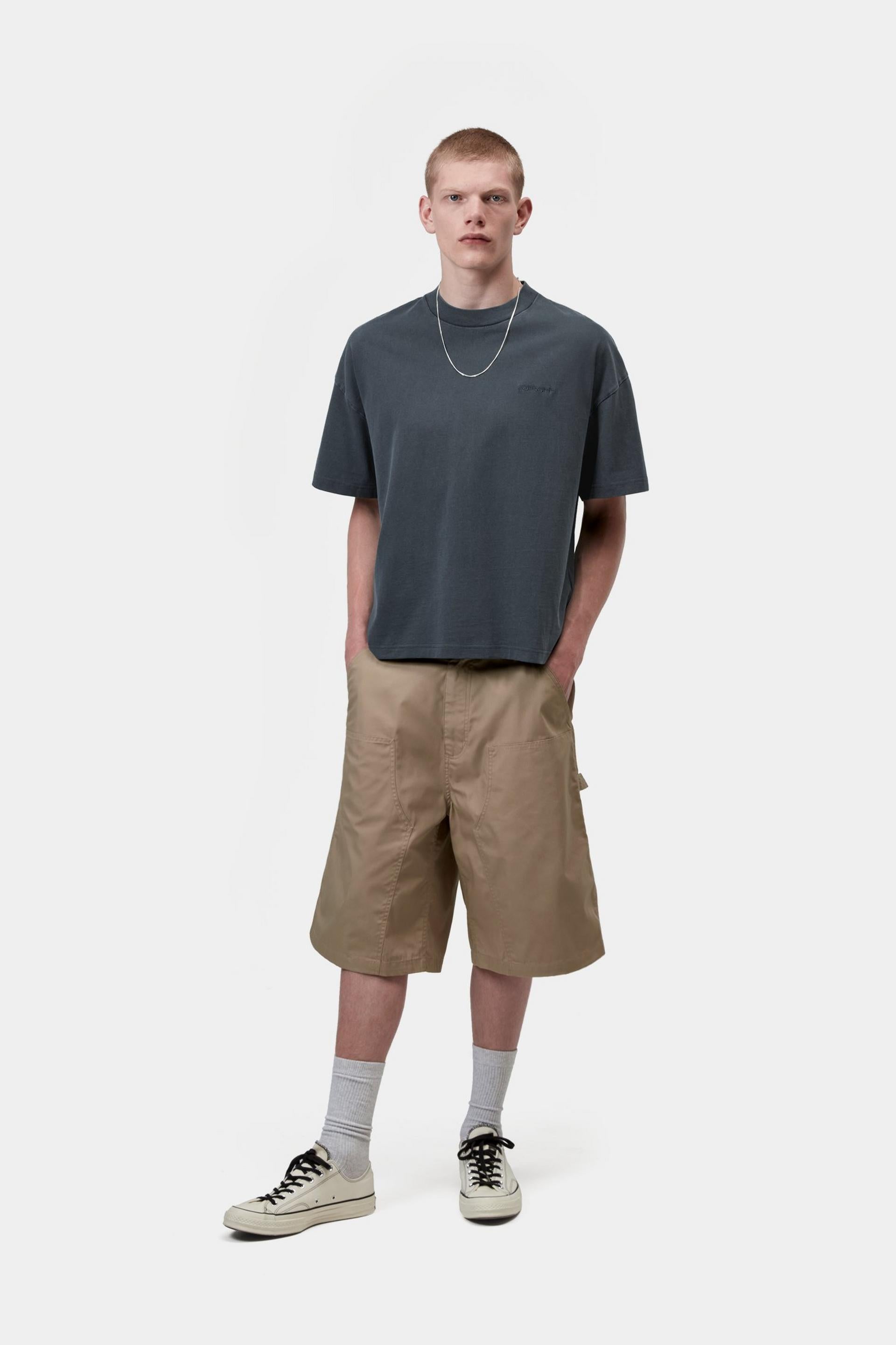 S/S Benton T-Shirt - Carbon (garment dyed)