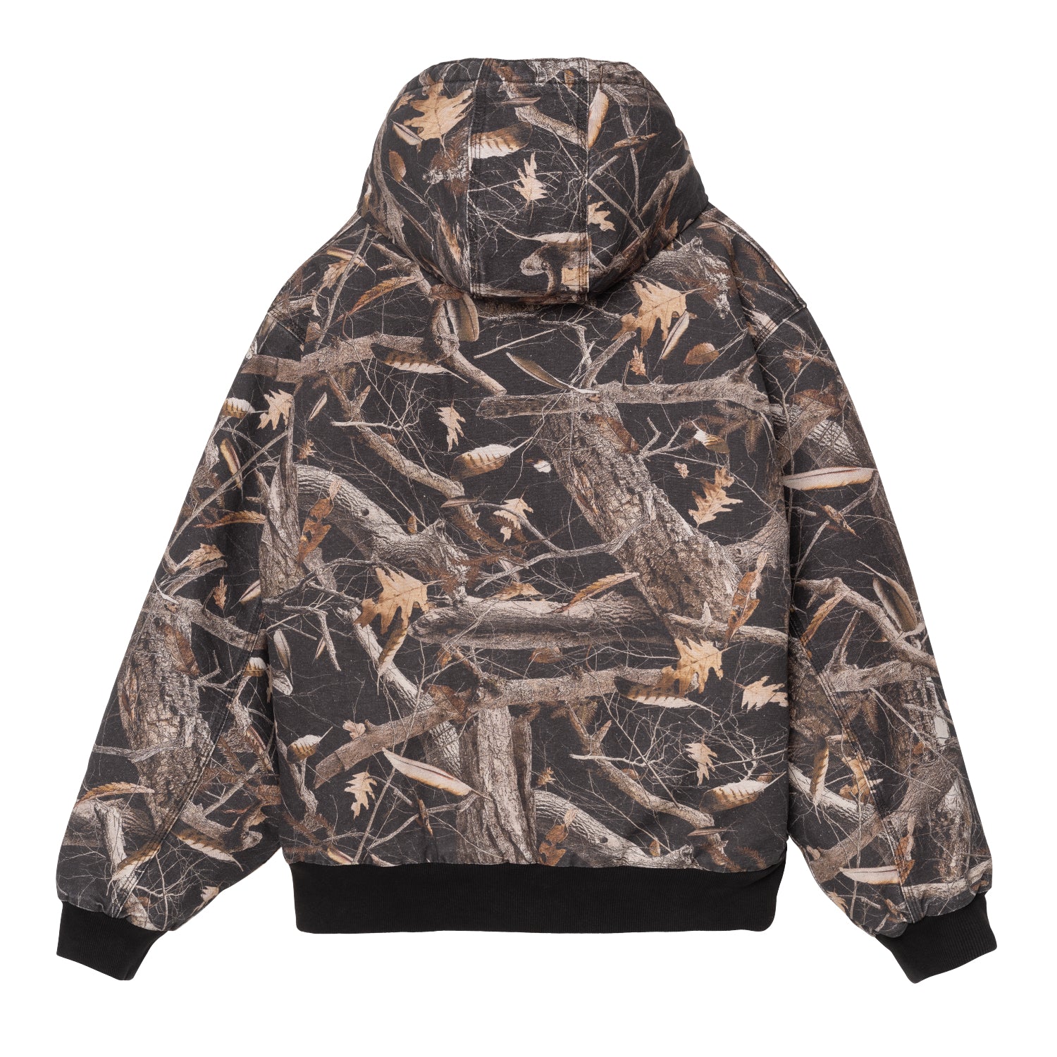 OG Active Jacket - Camo Feather Tree, Black heavy stone wash 6