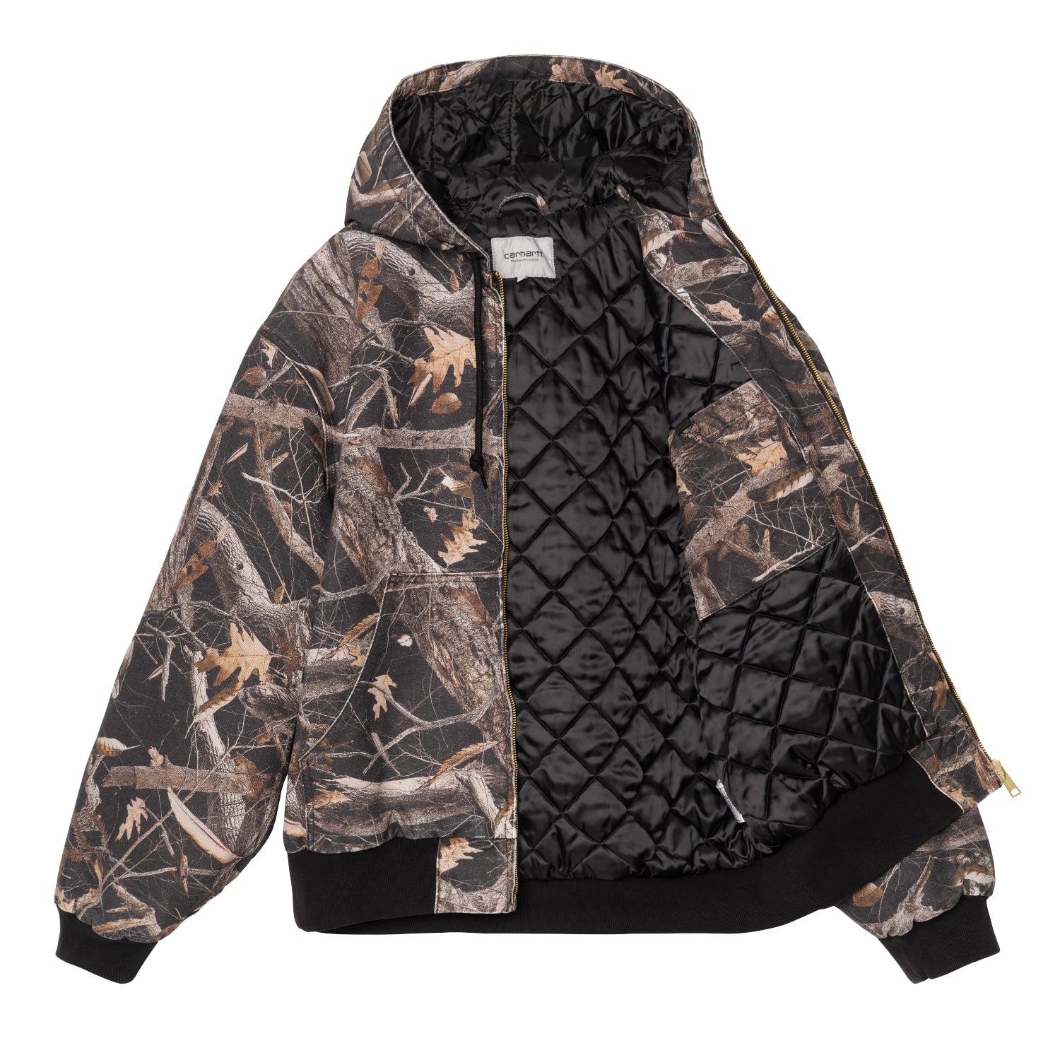 OG Active Jacket - Camo Feather Tree, Black heavy stone wash 7