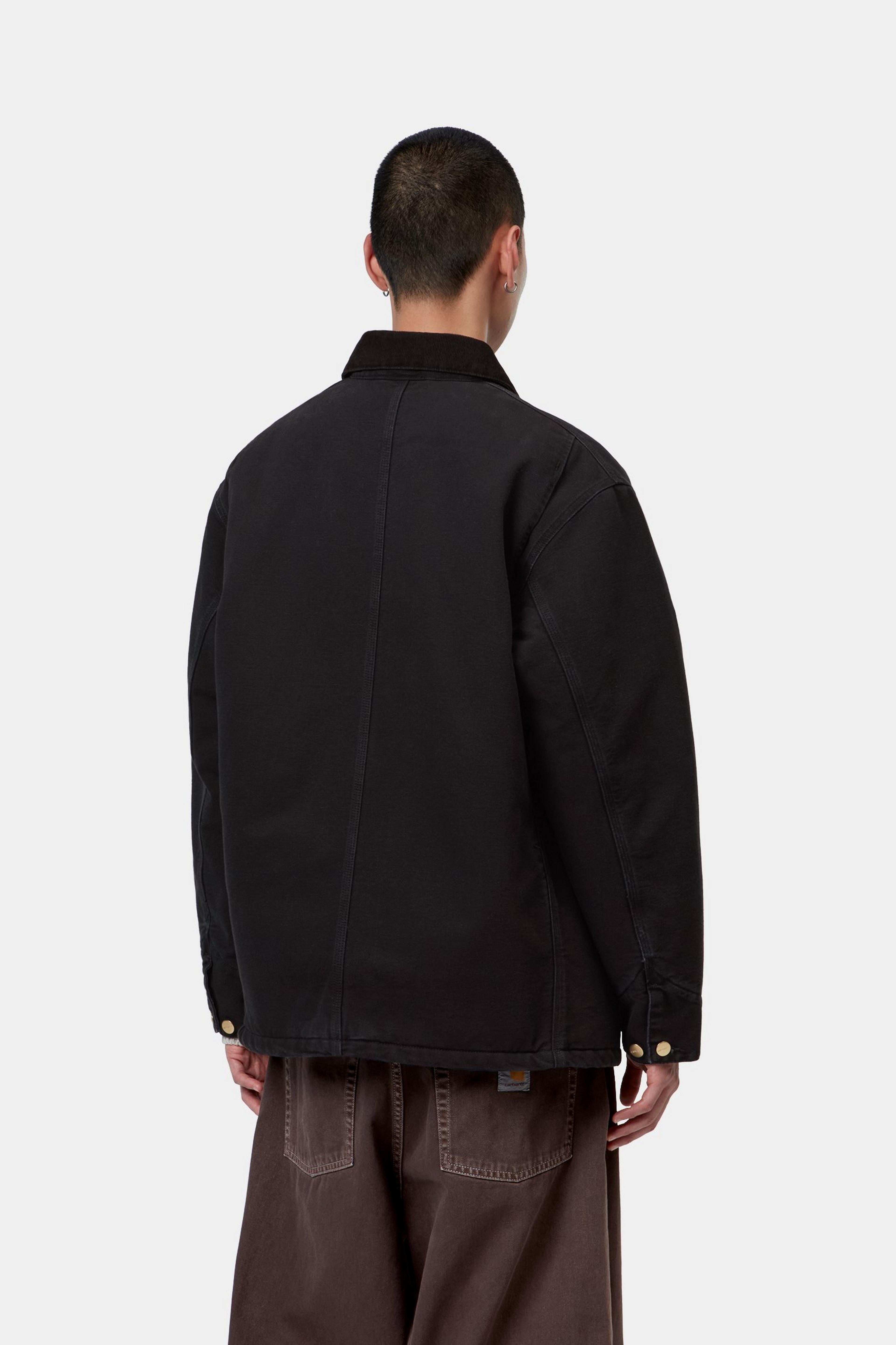 OG Chore Coat - Black / Black stone canvas 3