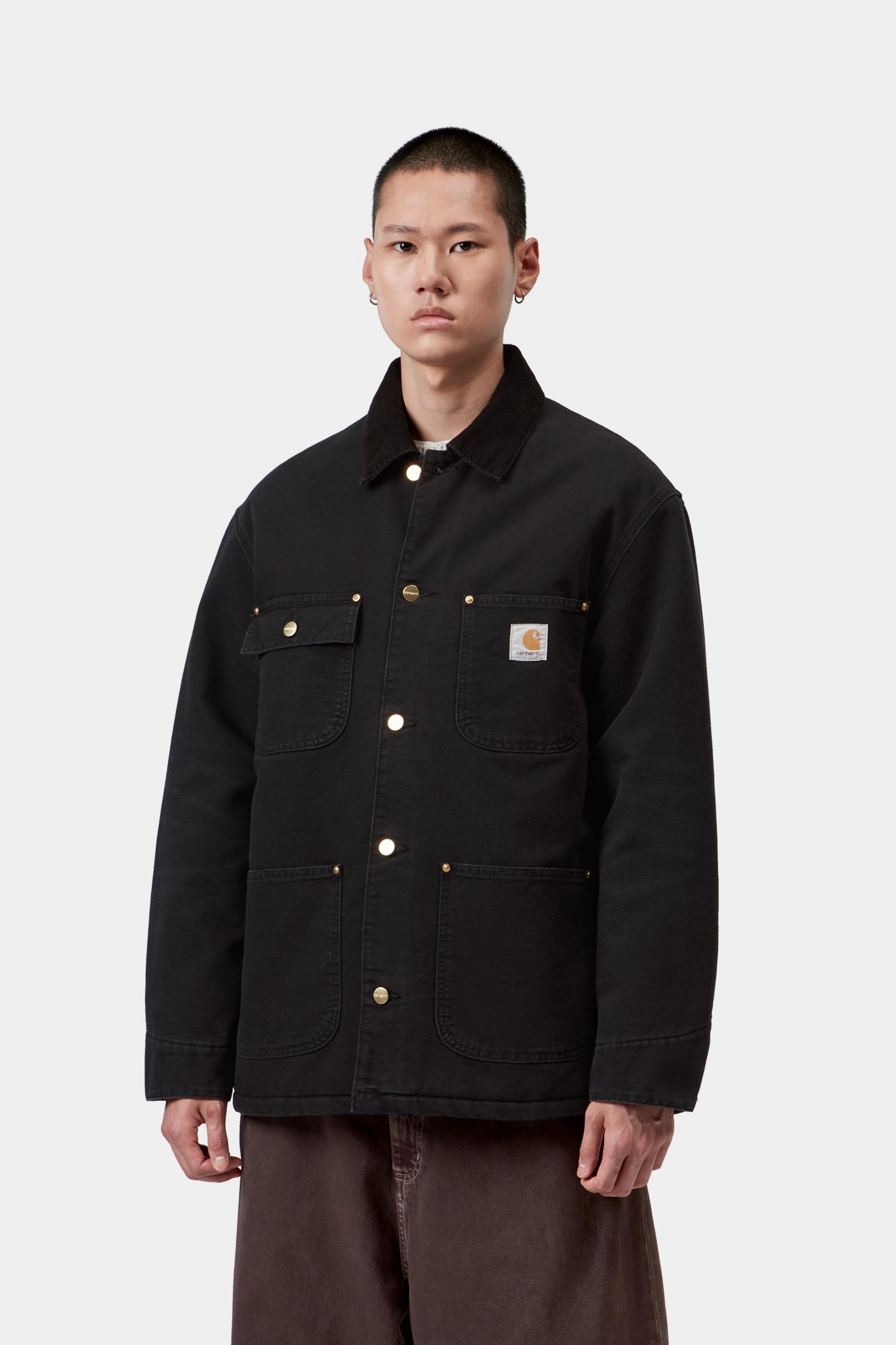 OG Chore Coat - Black / Black stone canvas 4