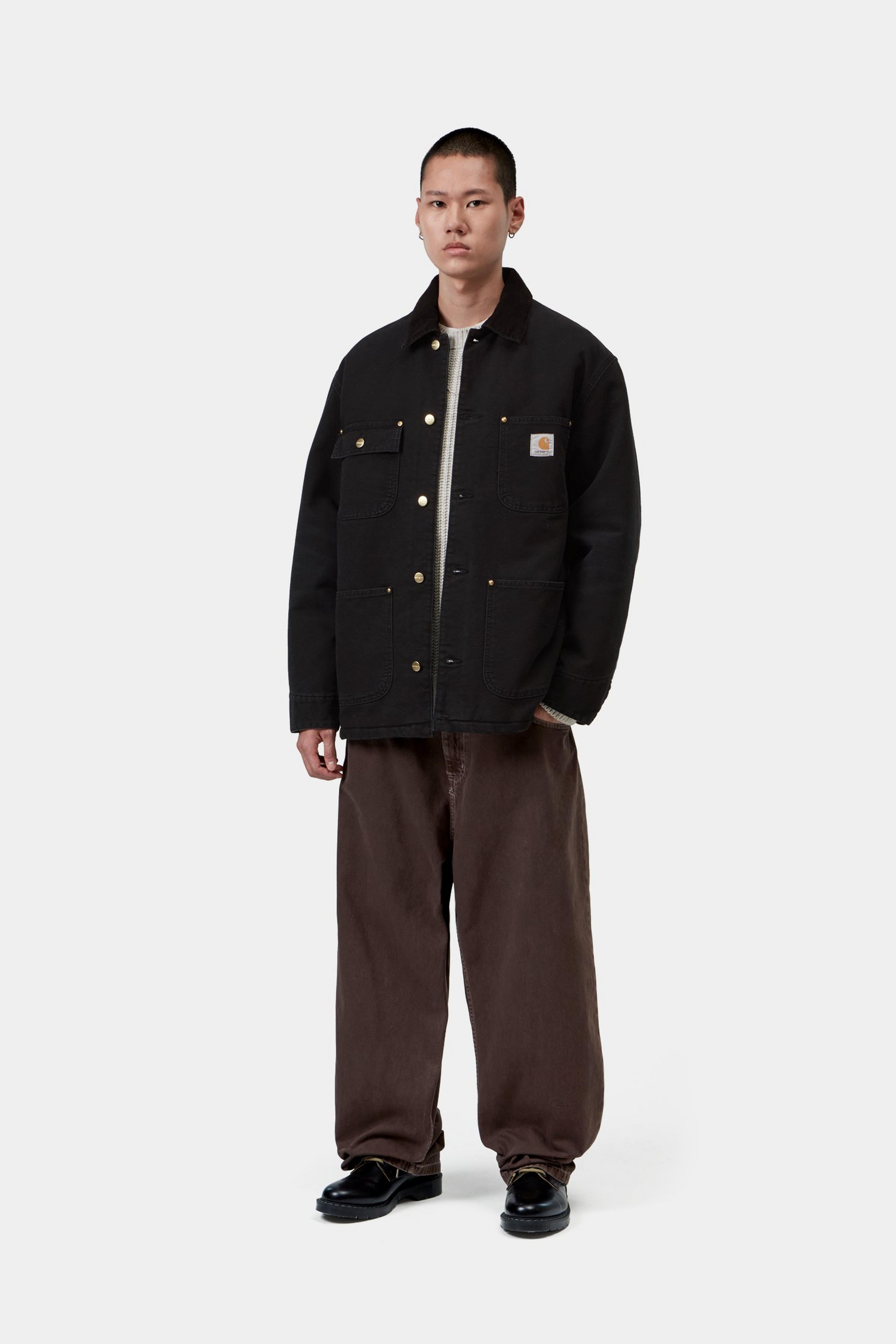 OG Chore Coat - Black / Black stone canvas 5