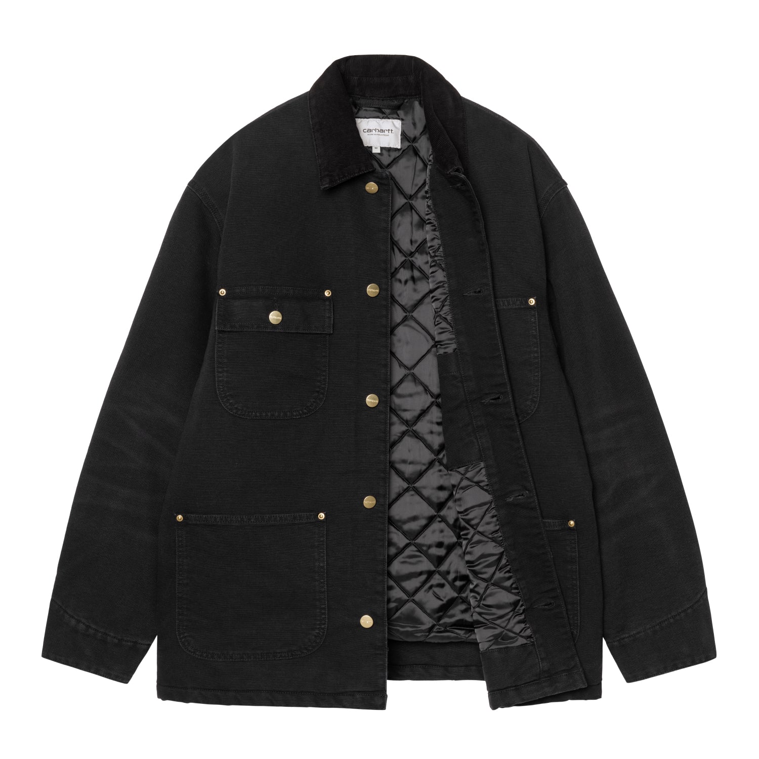OG CHORE COAT - Black / Black (stone canvas) 6