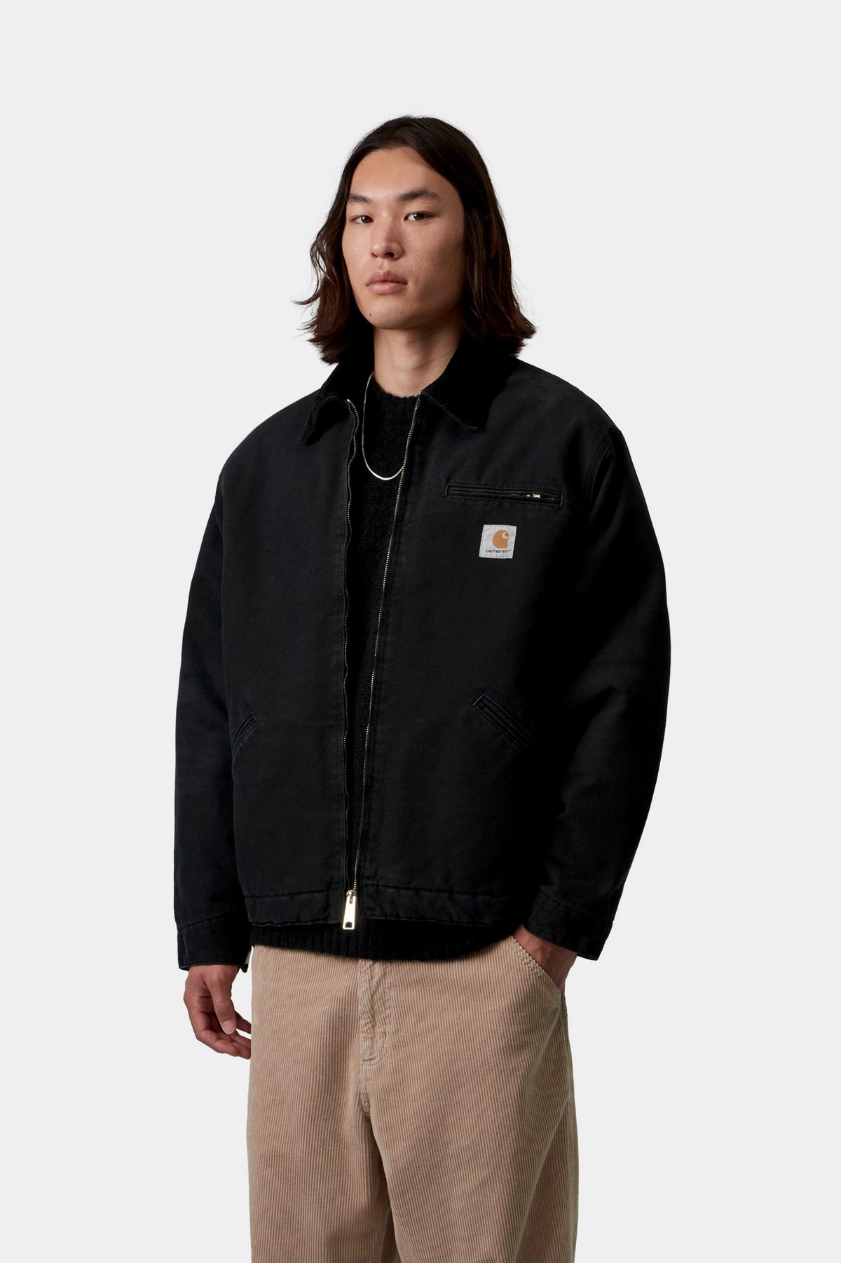 OG Detroit Jacket - Black / Black stone canvas