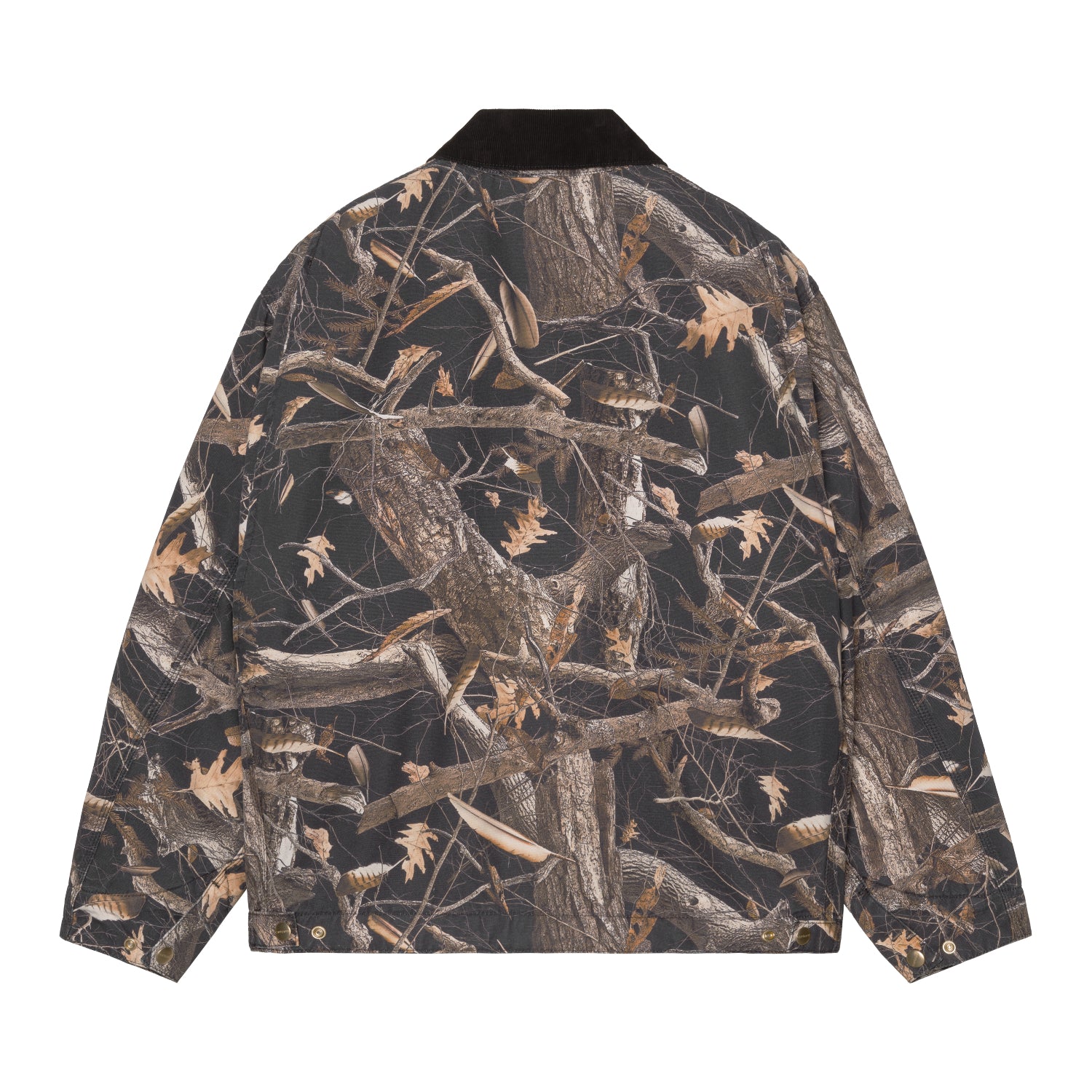 OG Detroit Jacket - Camo Feather Tree, Black / Black heavy stone wash 6