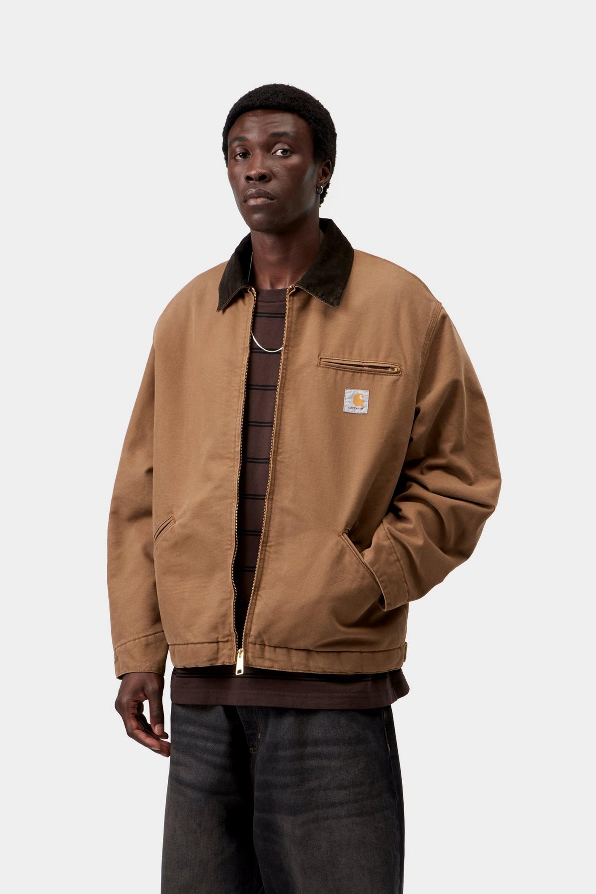 OG Detroit Jacket - WIP H Brown / Tobacco stone canvas