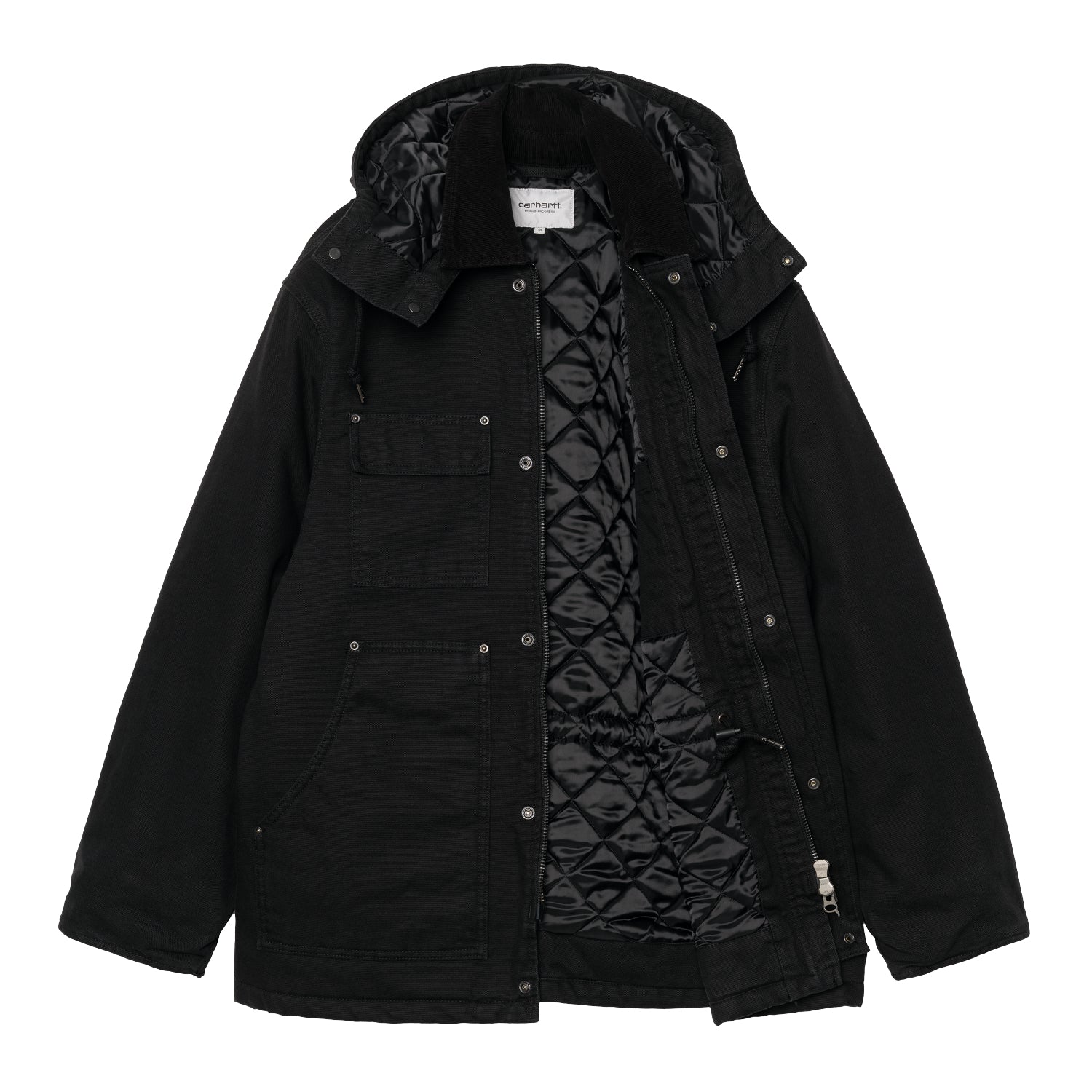 AMBEL COAT  - Black / Black (stone washed)