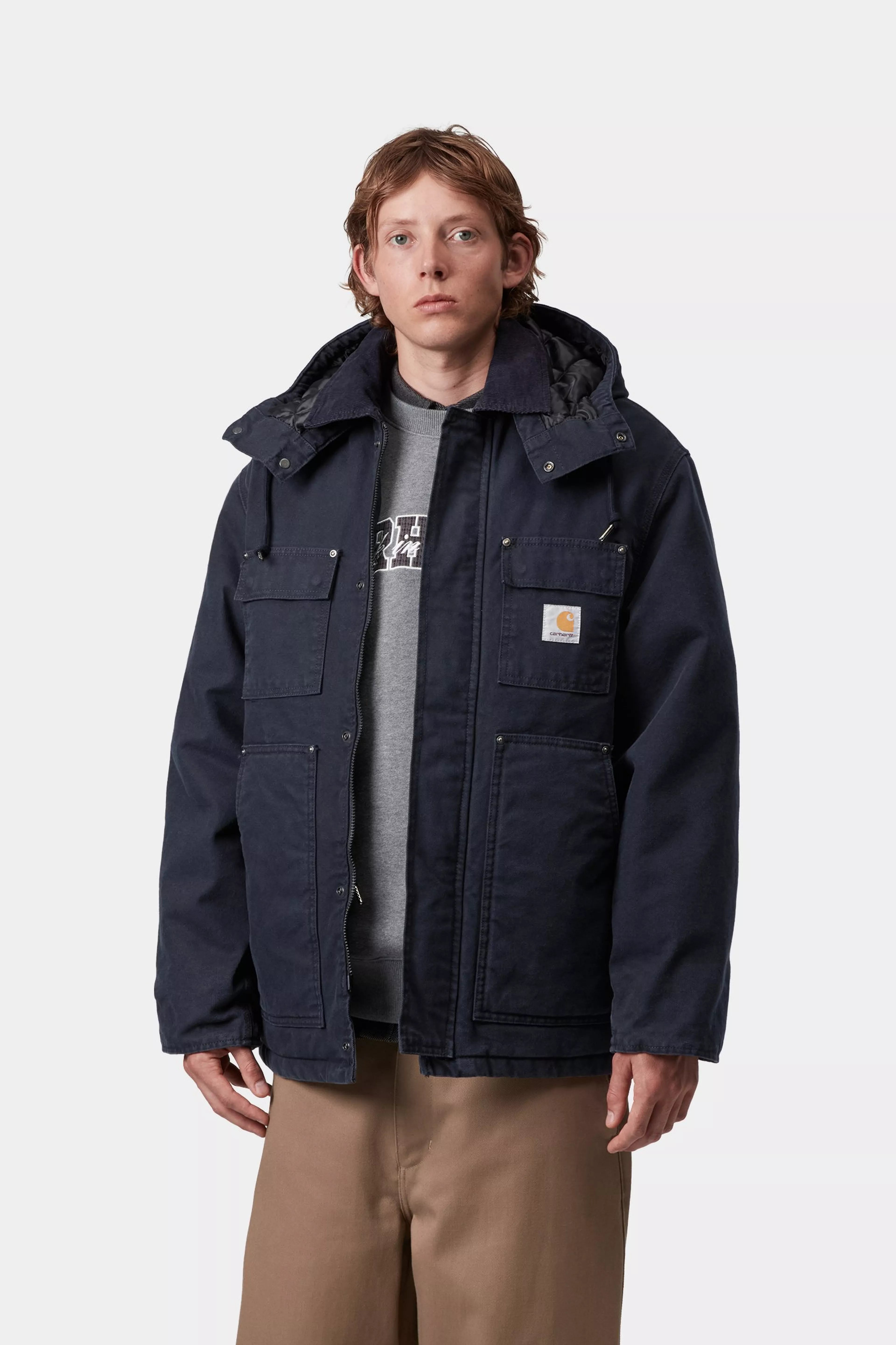 AMBEL COAT  - Deep Night / Deep Night (stone washed) 3