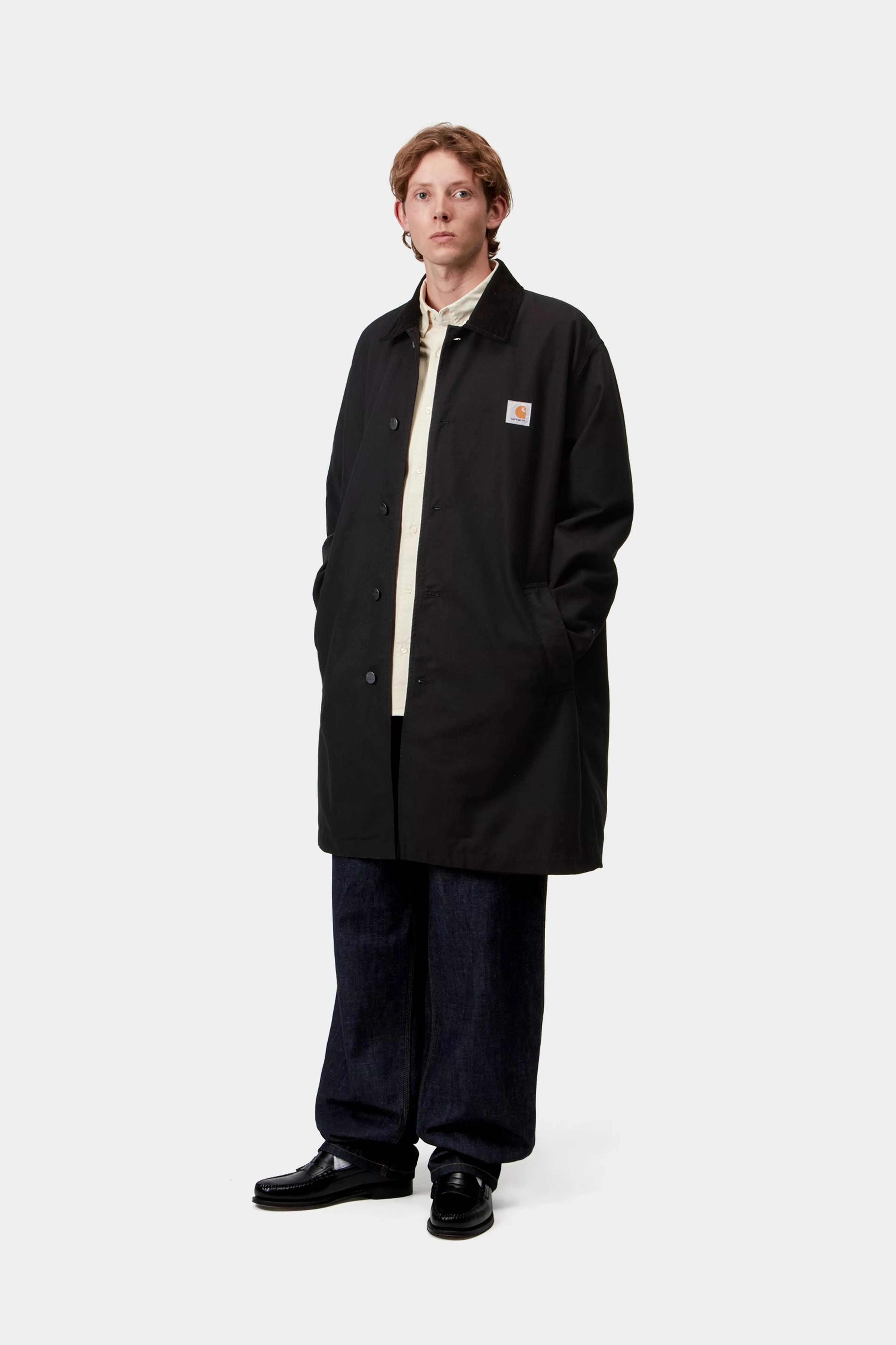 WEBSTER COAT  - Black / Black (rinsed)