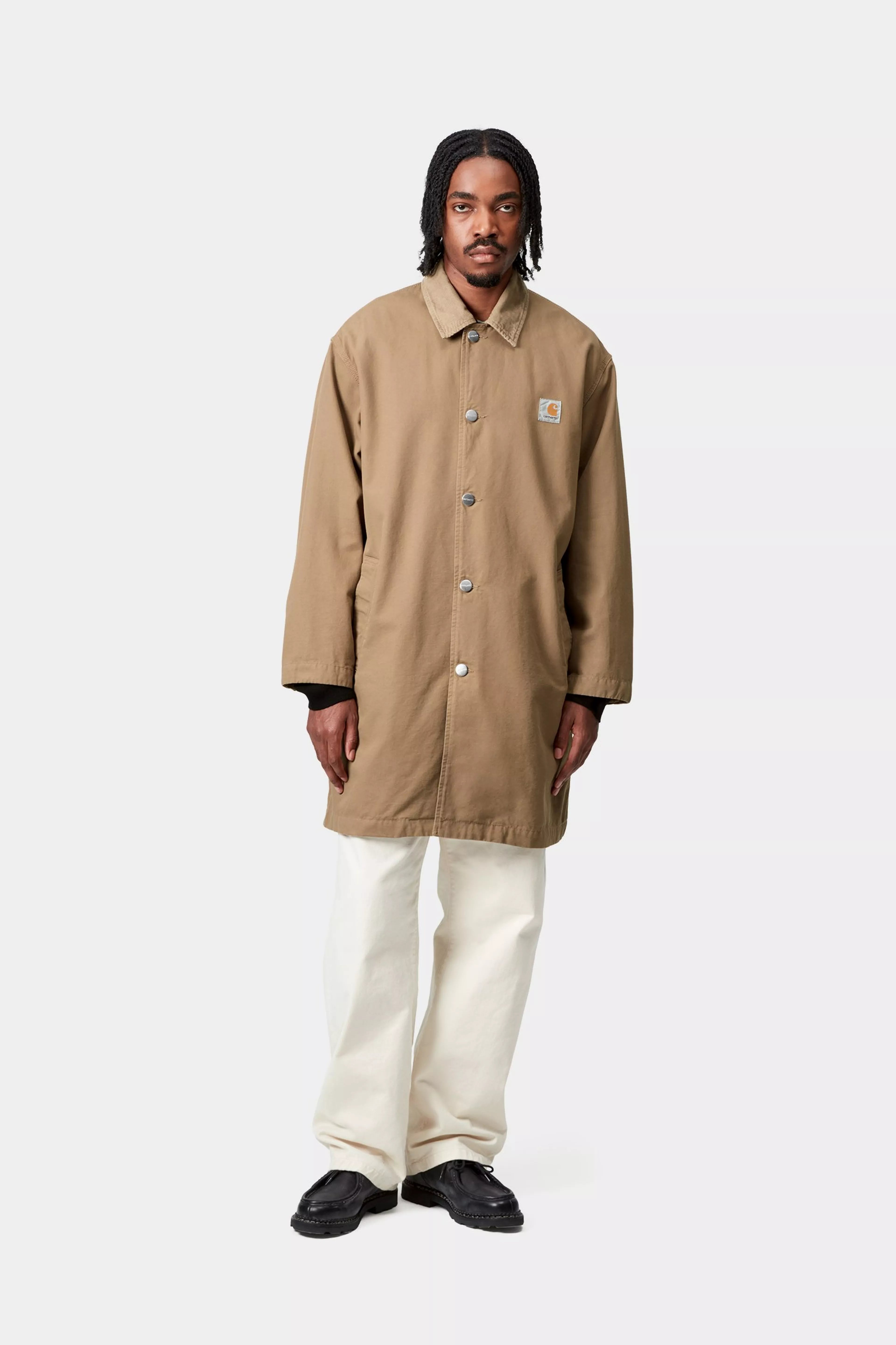WEBSTER COAT - Leather / Leather (rinsed) 2