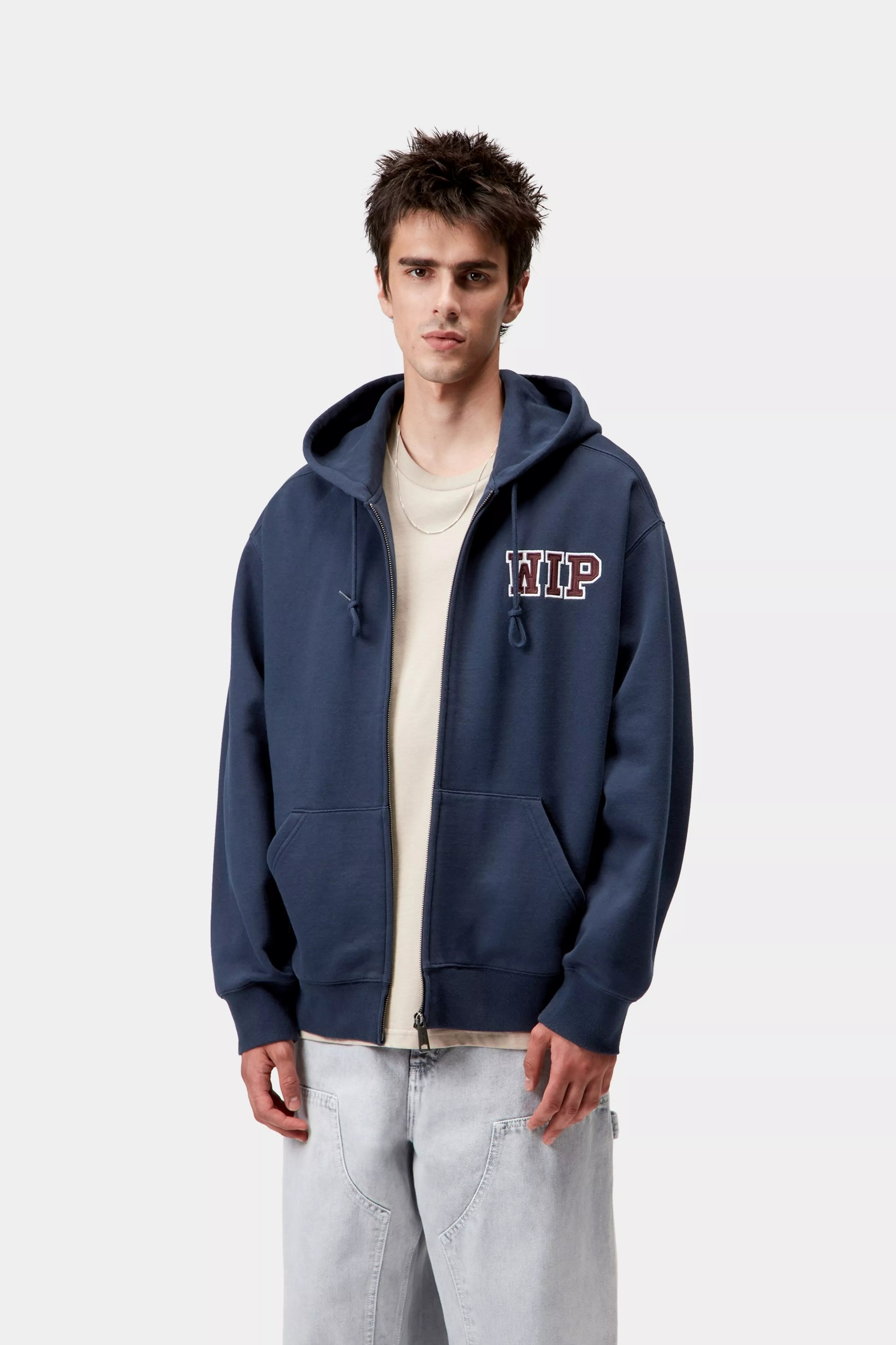 HOODED MINI WIP SWEAT JACKET - Jupiter (stone washed)