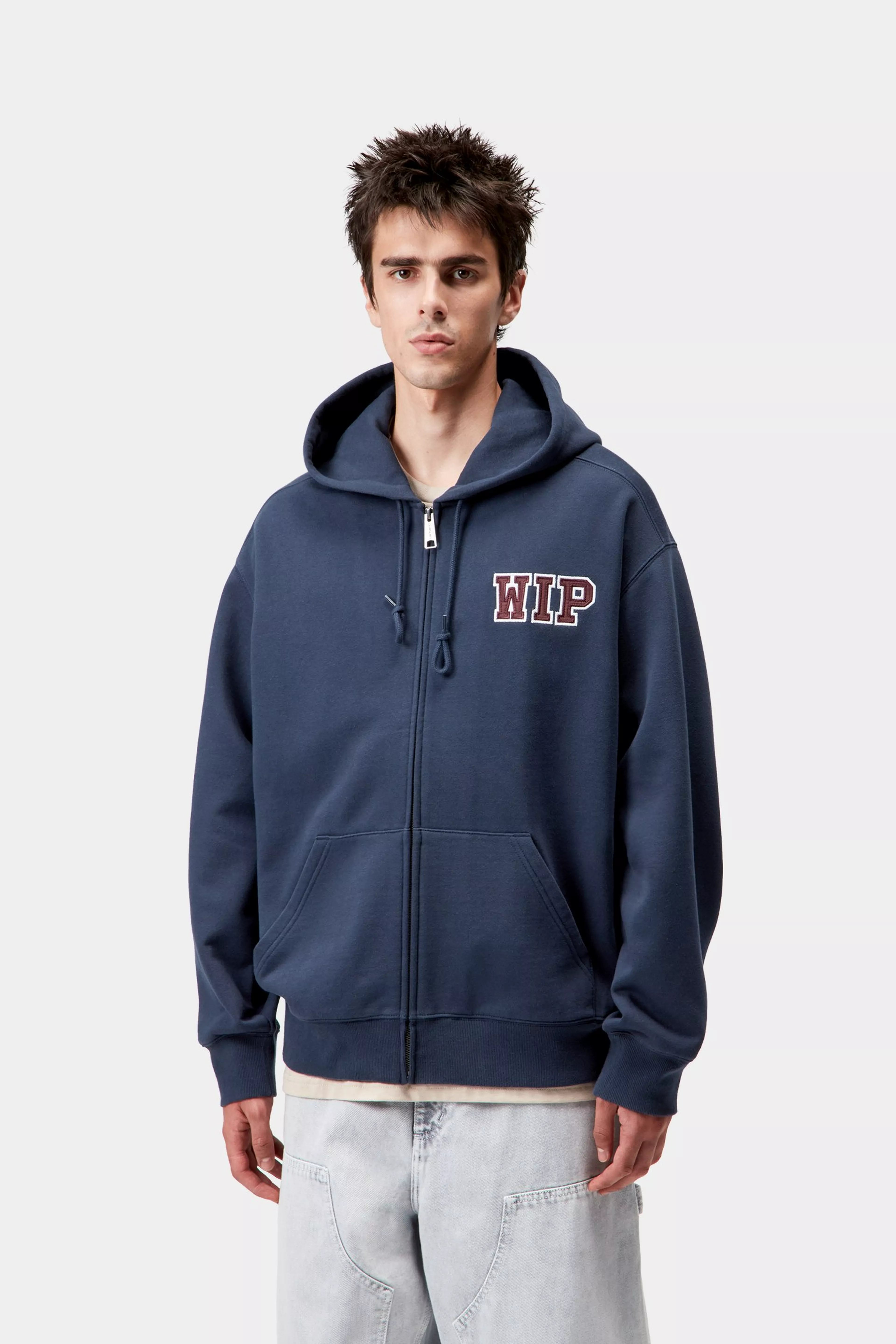 HOODED MINI WIP SWEAT JACKET - Jupiter (stone washed)