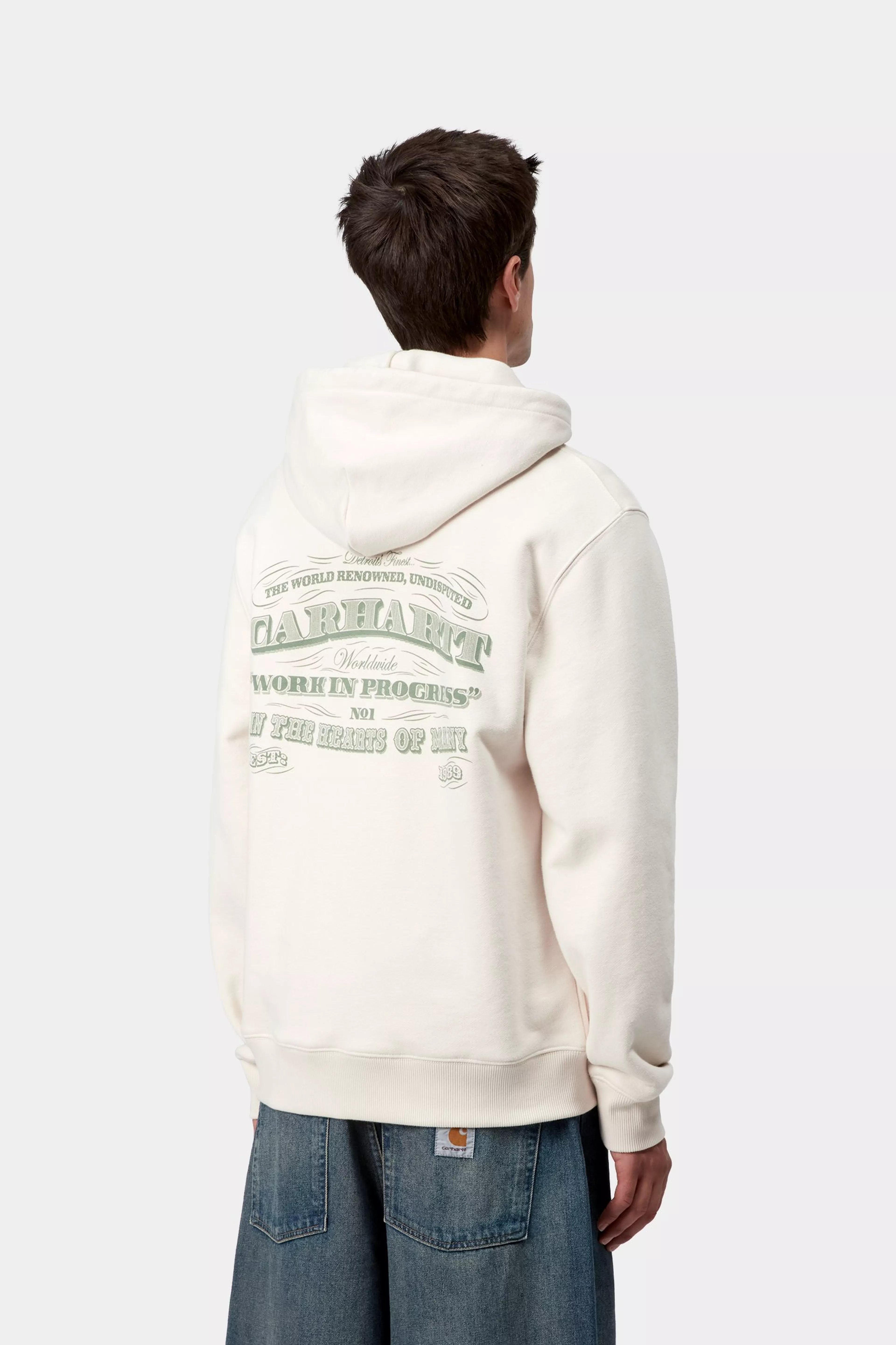 HOODED 3 ONE 3 SWEAT - Salt