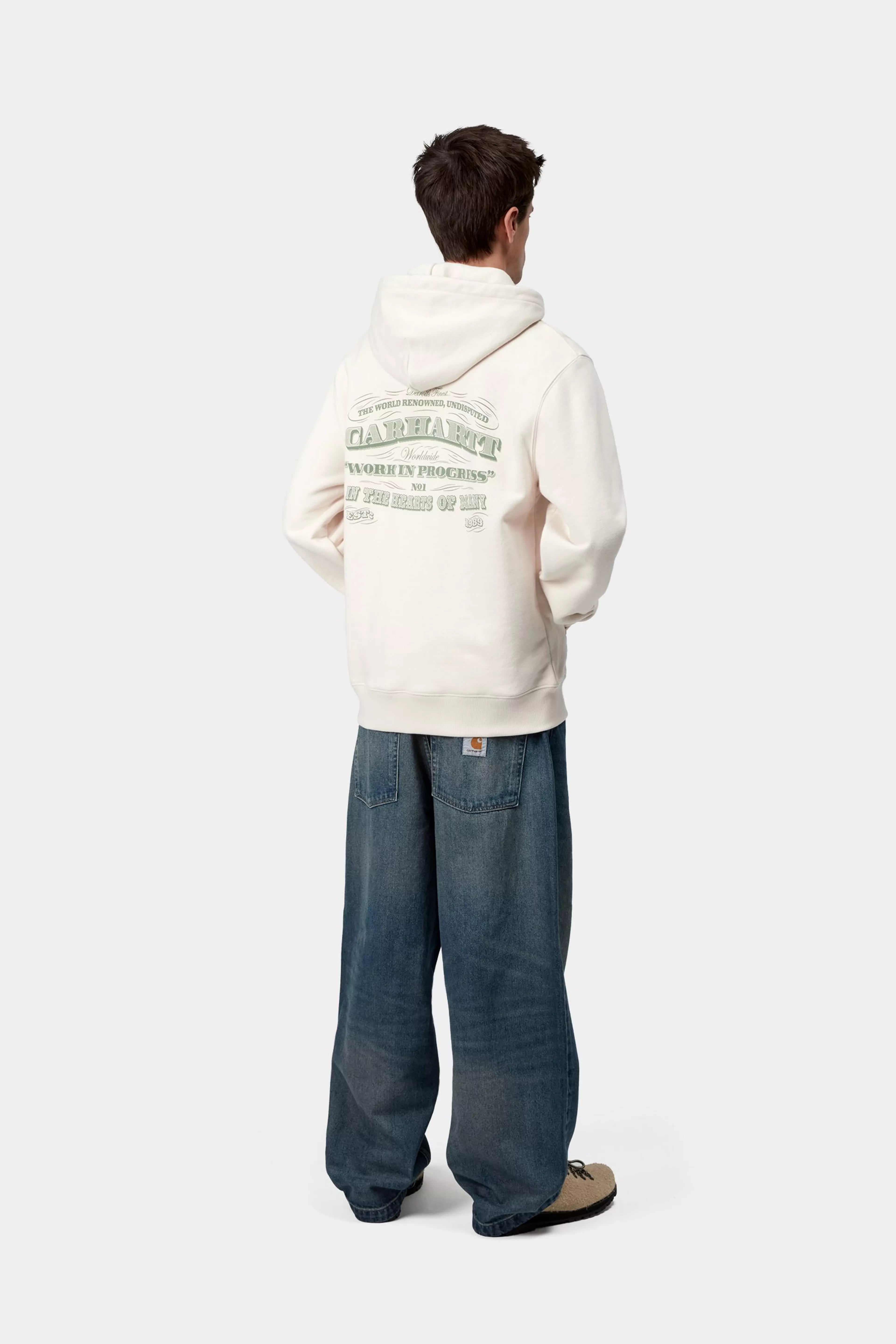 HOODED 3 ONE 3 SWEAT - Salt