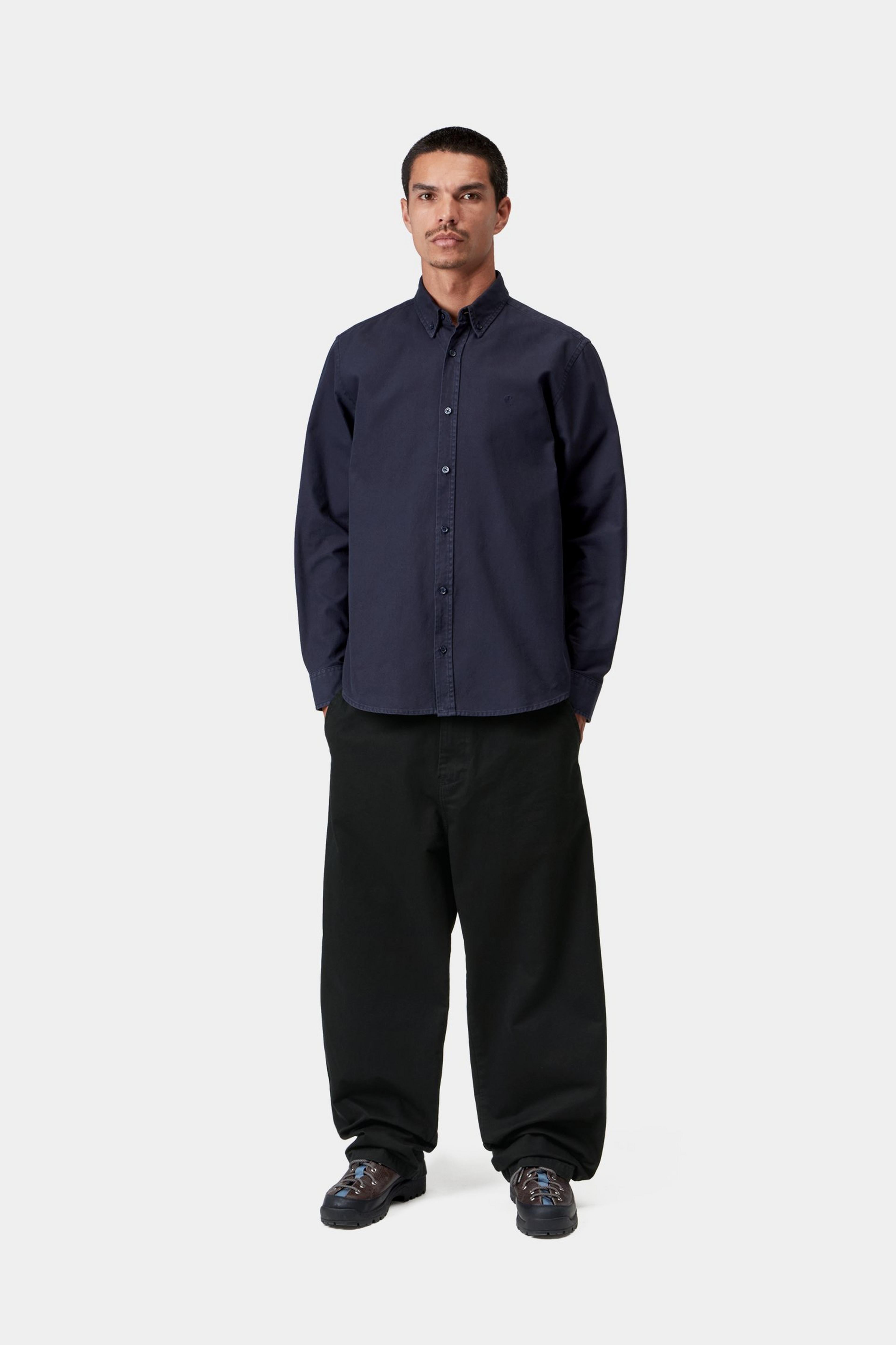 Brady Pant - Black stone washed 5