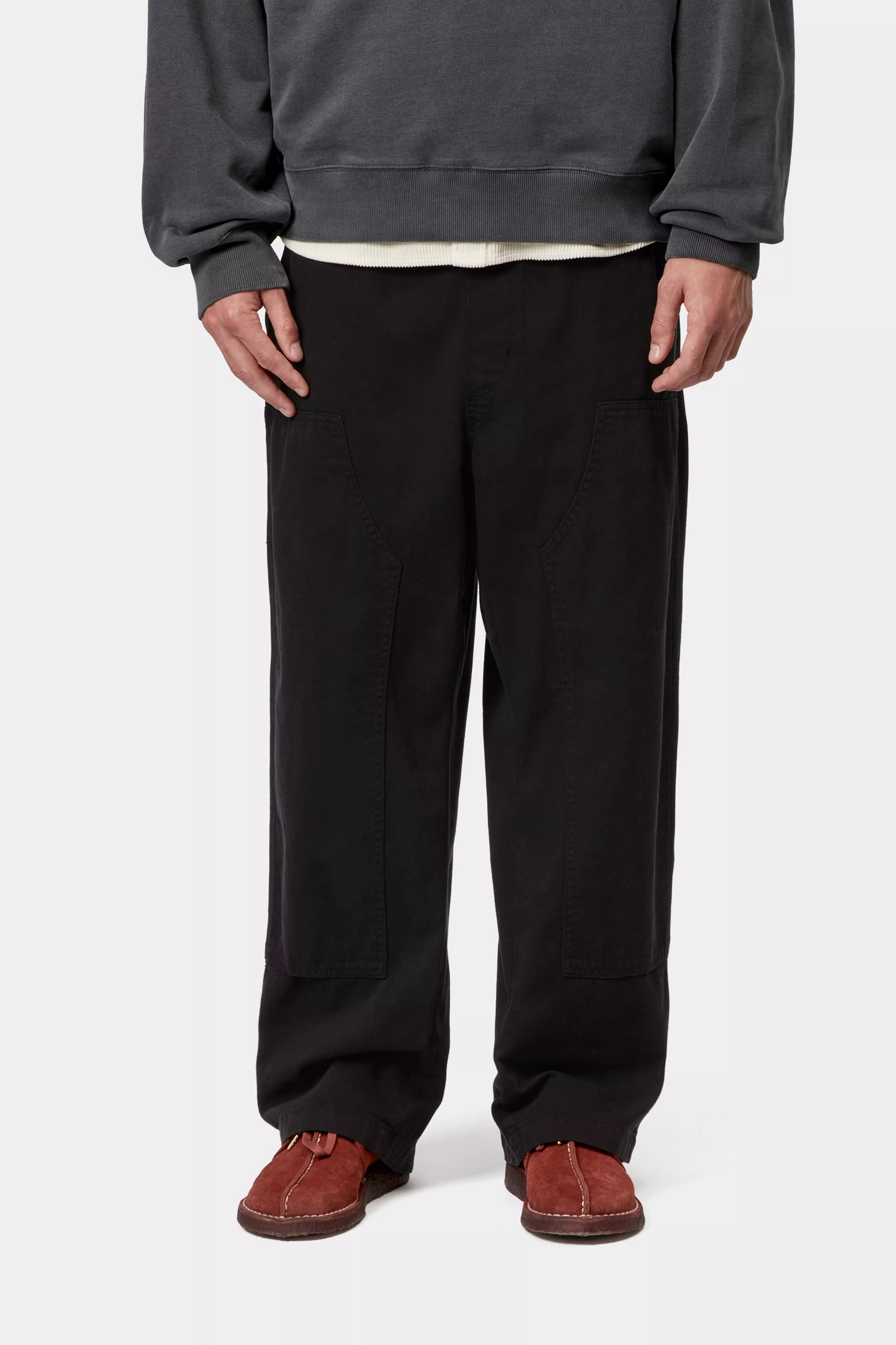 CRAWTON PANT  - Black (garment dyed) 2