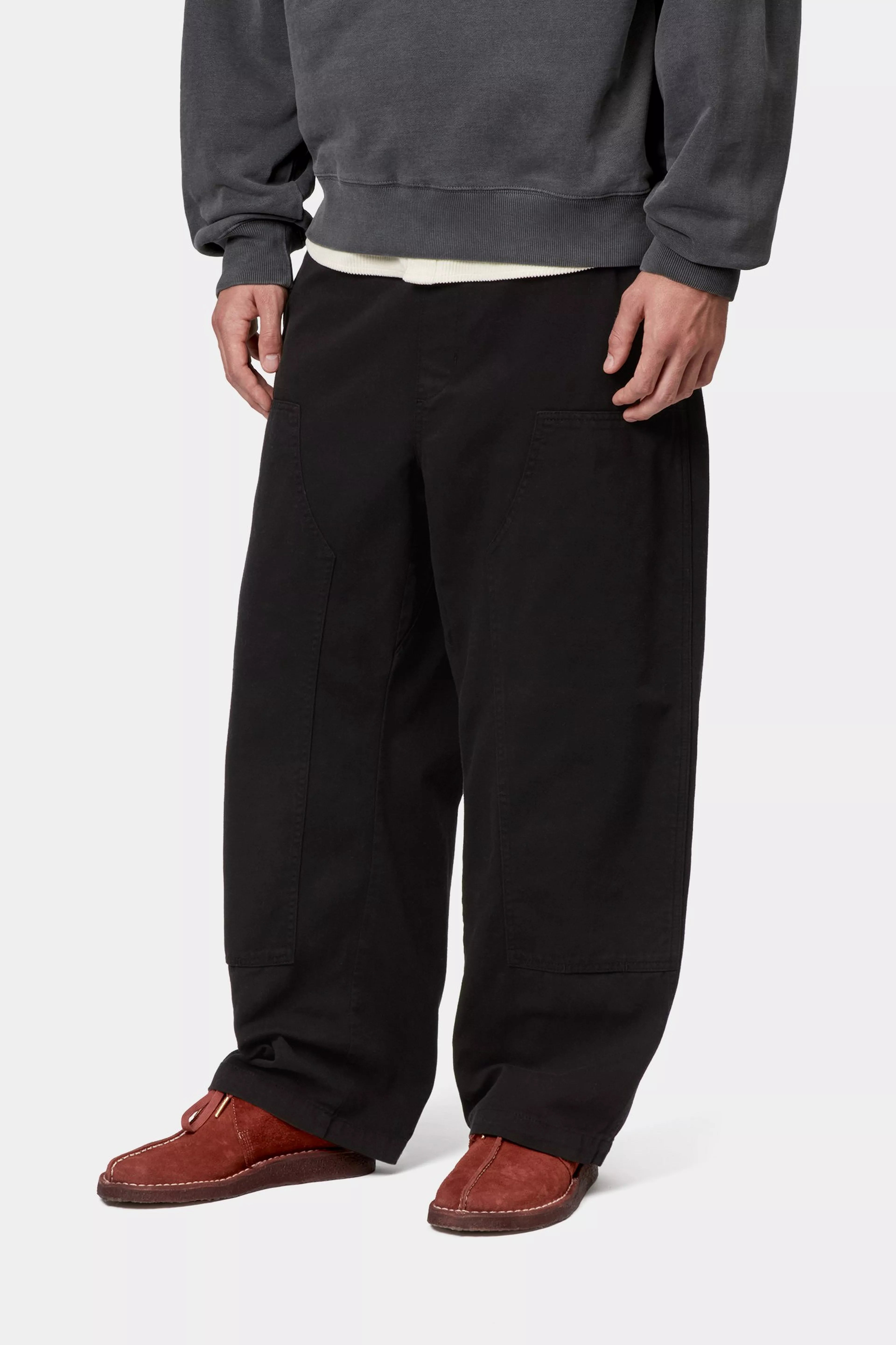 CRAWTON PANT  - Black (garment dyed) 4