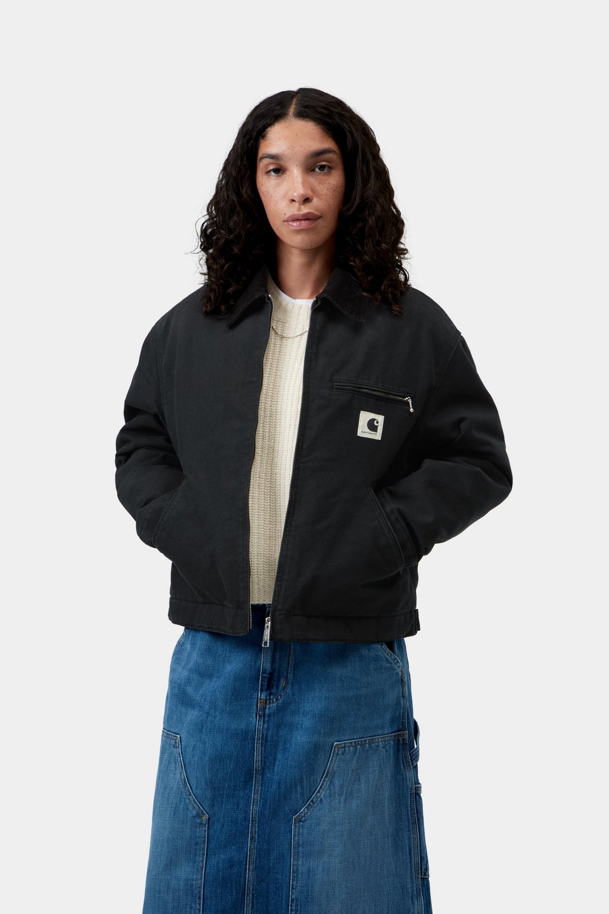W' OG Detroit Jacket - Black / Black stone canvas