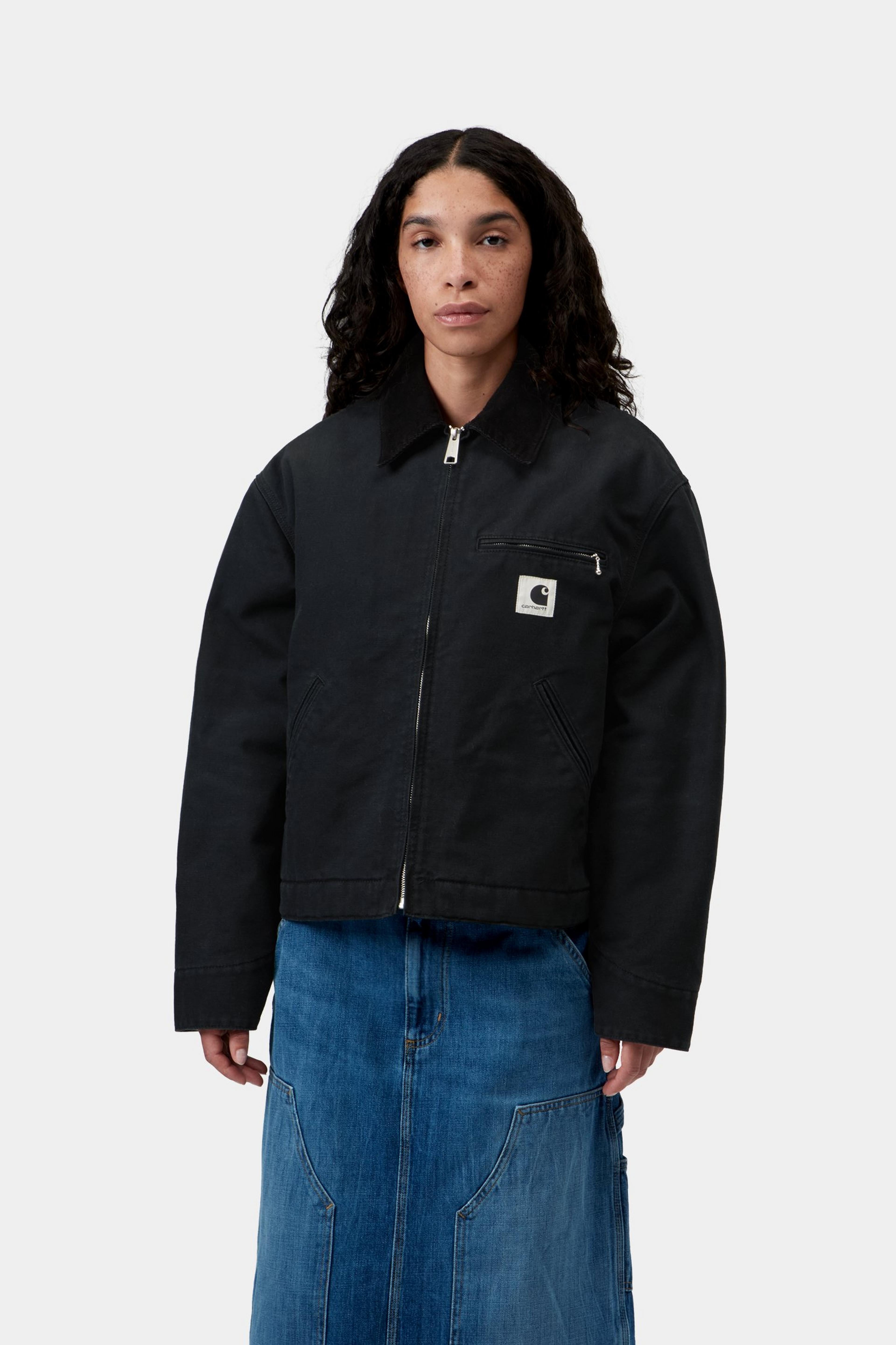W' OG Detroit Jacket - Black / Black stone canvas 4