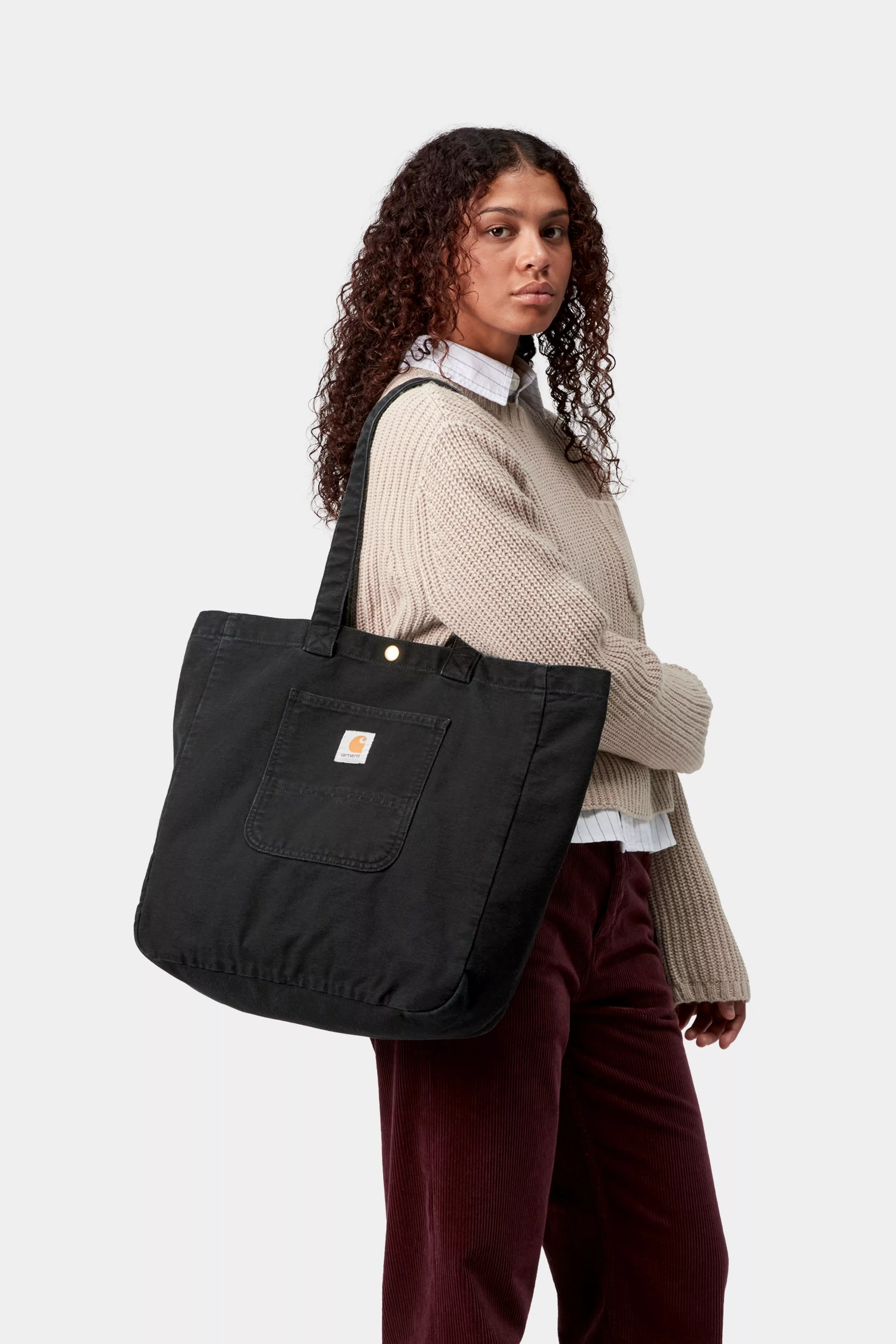 BAYFIELD TOTE  - Black (stone canvas)