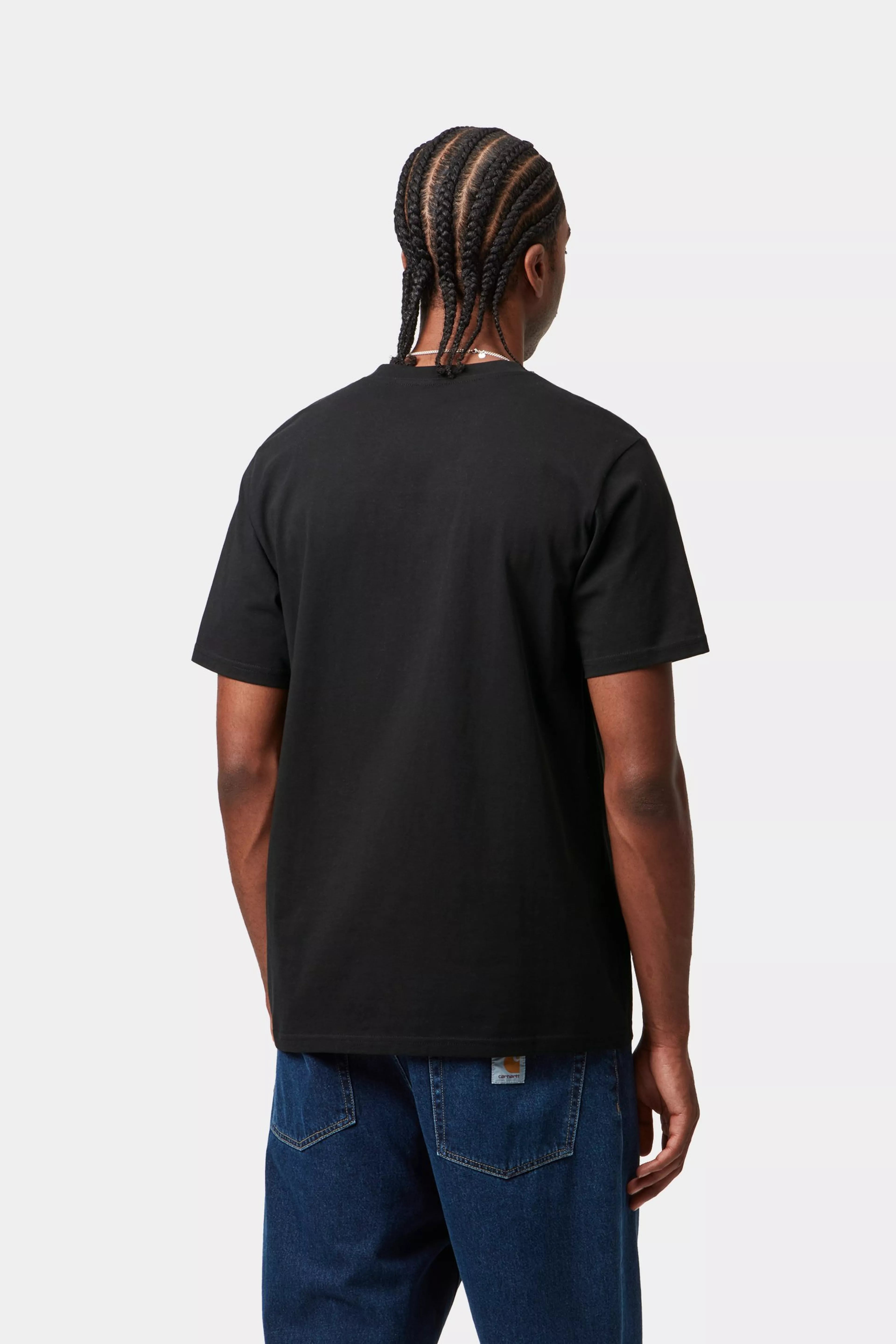 S/S Script T-Shirt - Black / White