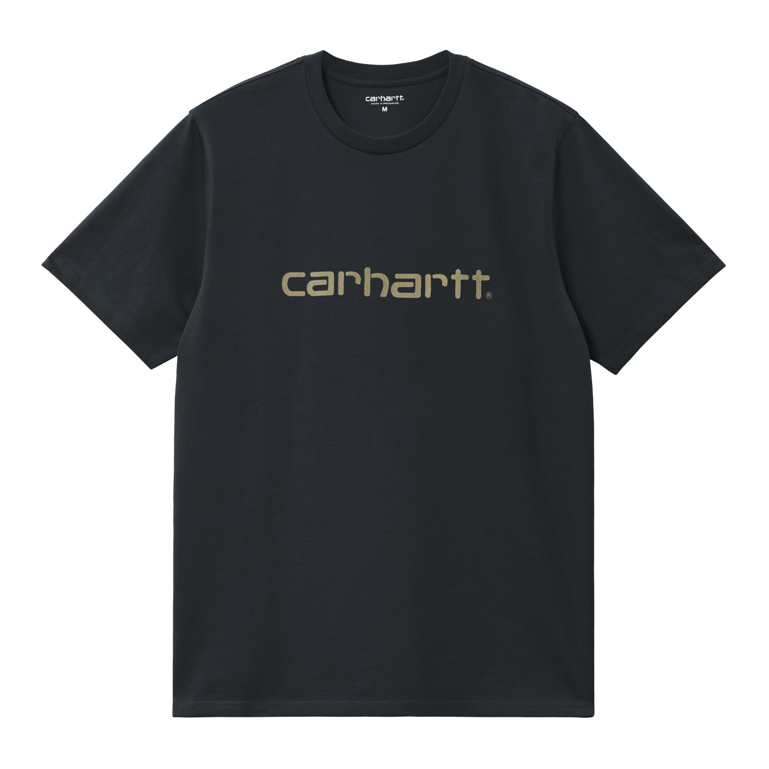 S/S Script T-Shirt - Deep Night / Gentle Green 1