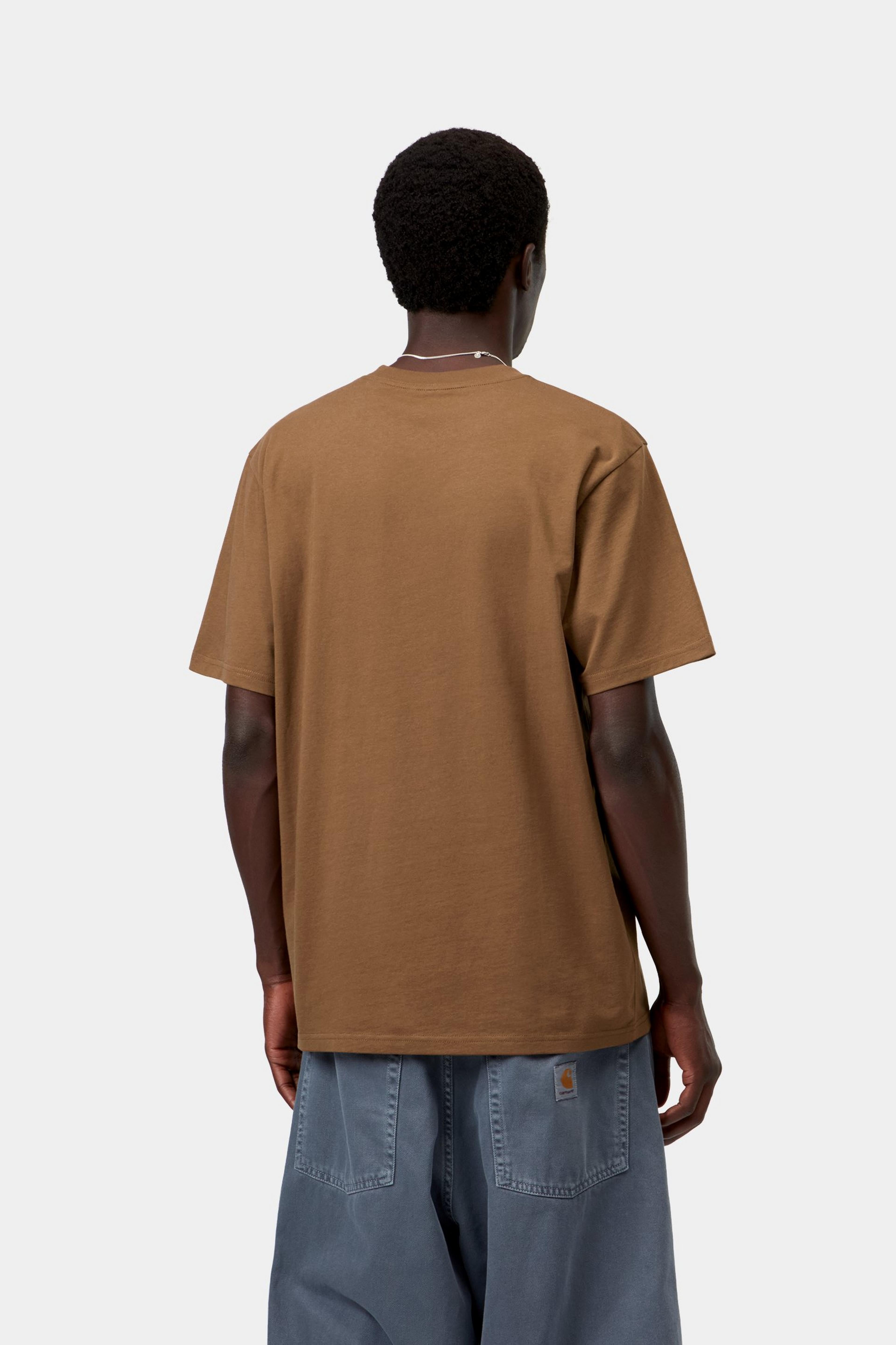 S/S Script T-Shirt - WIP H Brown / Black