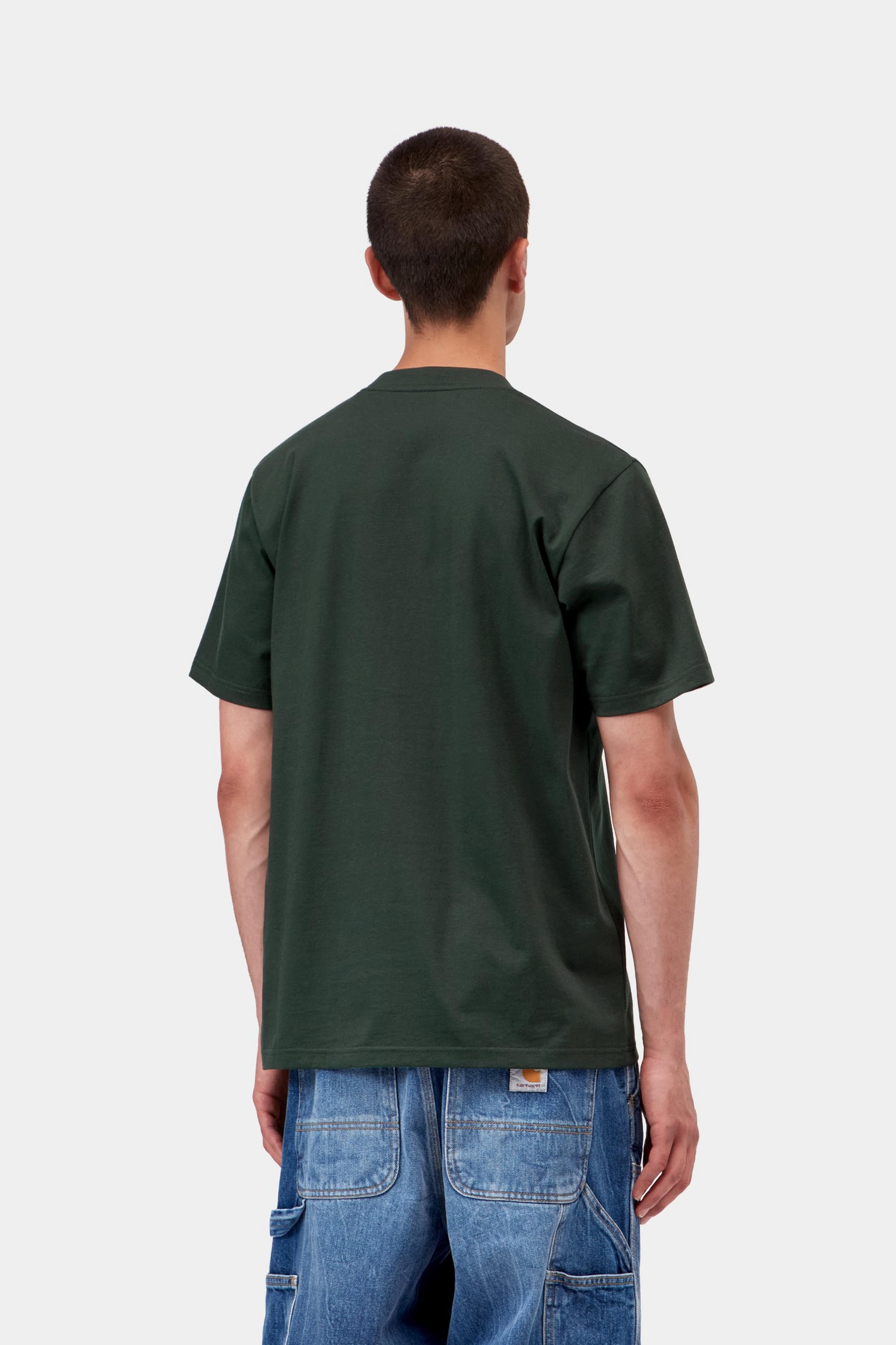 S/S Script T-Shirt - Dark Scarab / Palisander