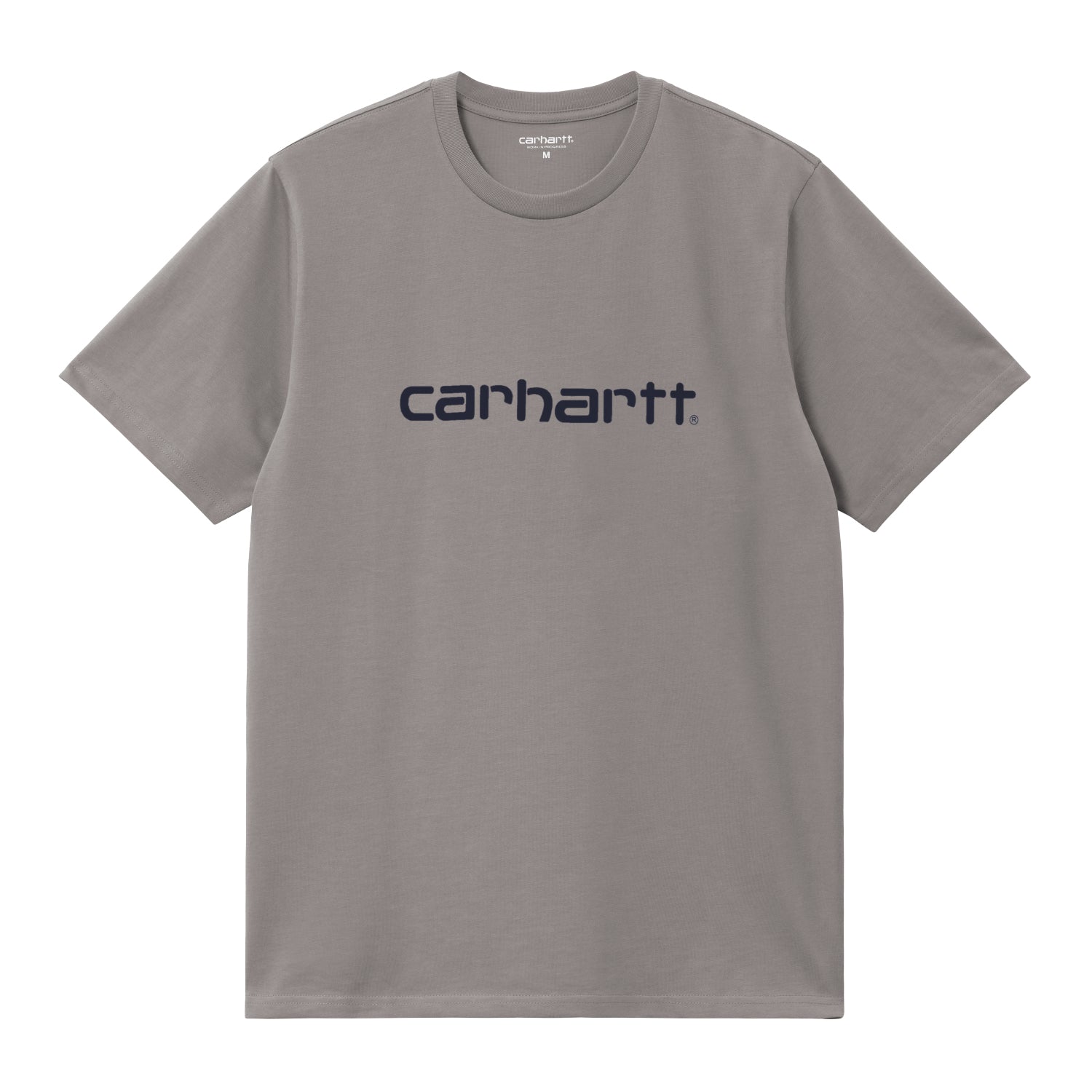 S/S Script T-Shirt - Shady Grey / Dark Navy