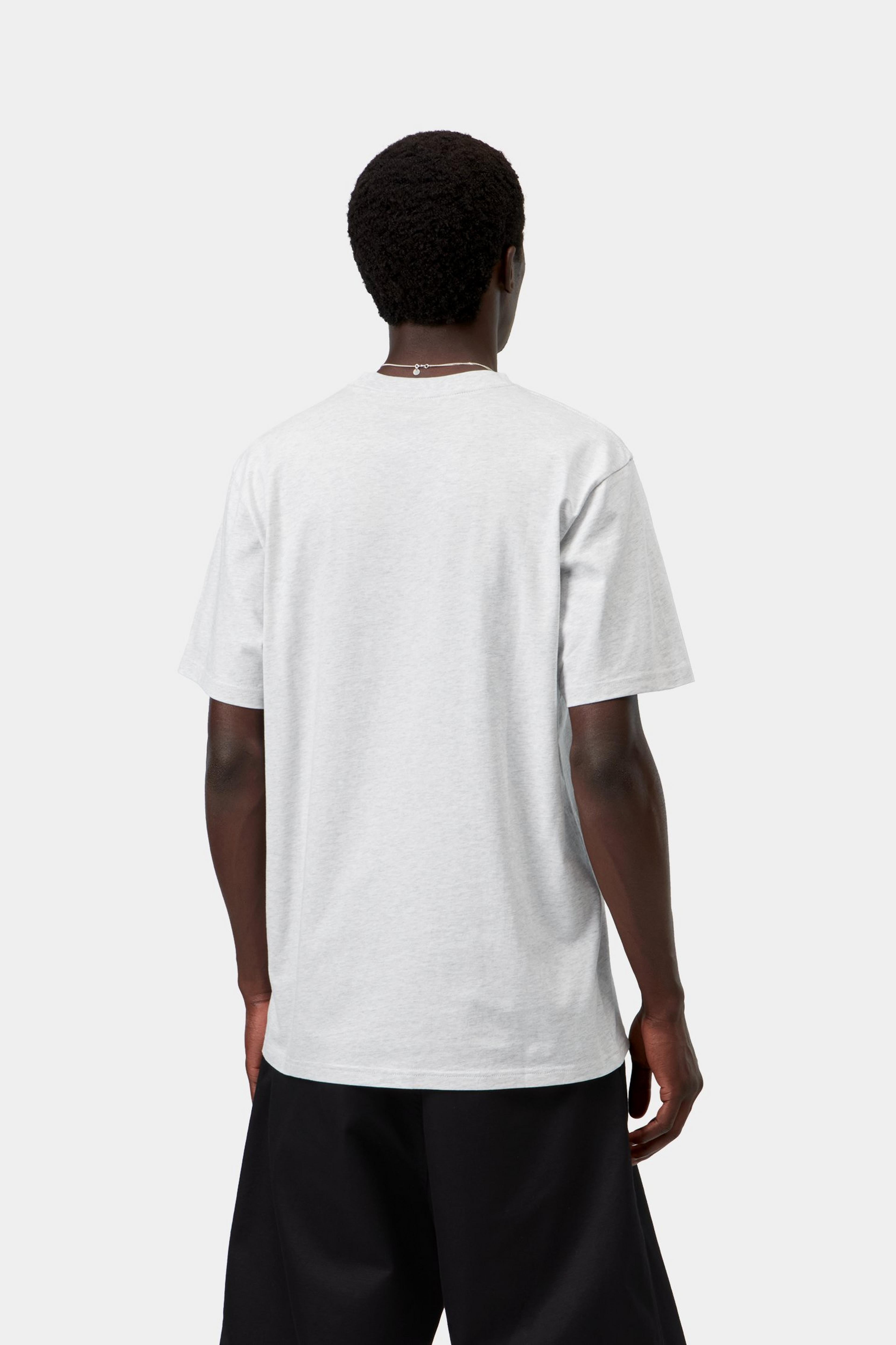 S/S Script T-Shirt - Ash Heather / Graphite