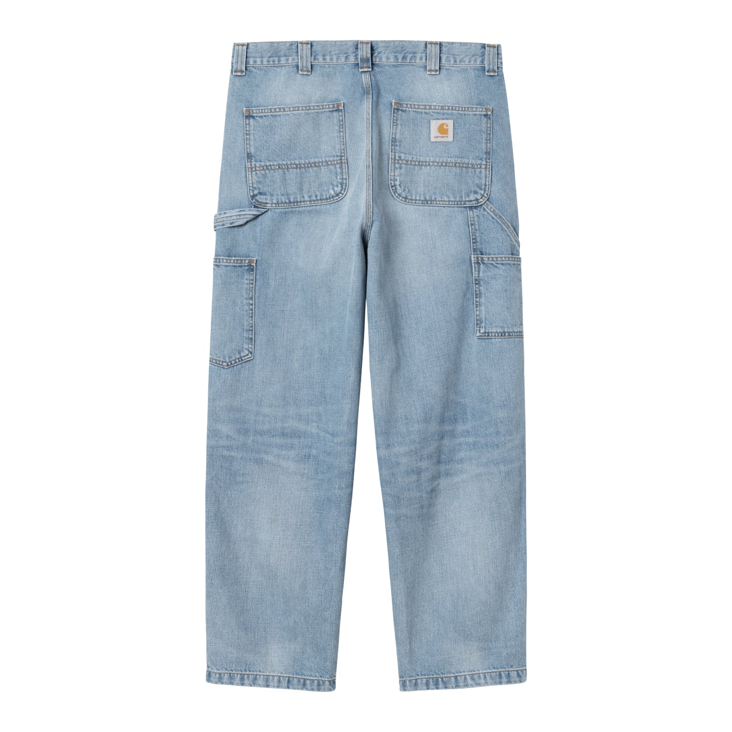 OG DOUBLE KNEE PANT  - Blue (burst washed)