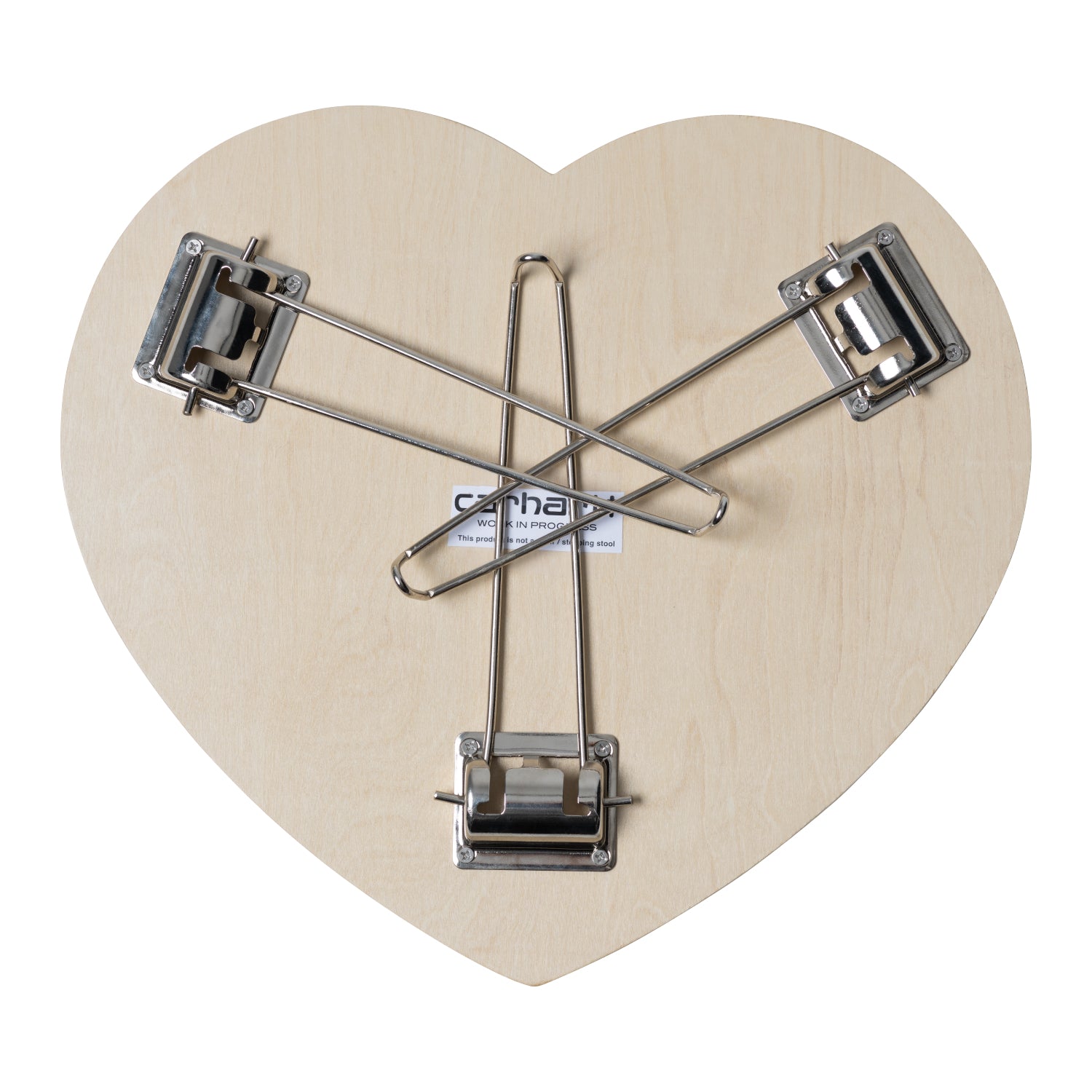 HEART FOLDING TABLE  - Scarlet / White
