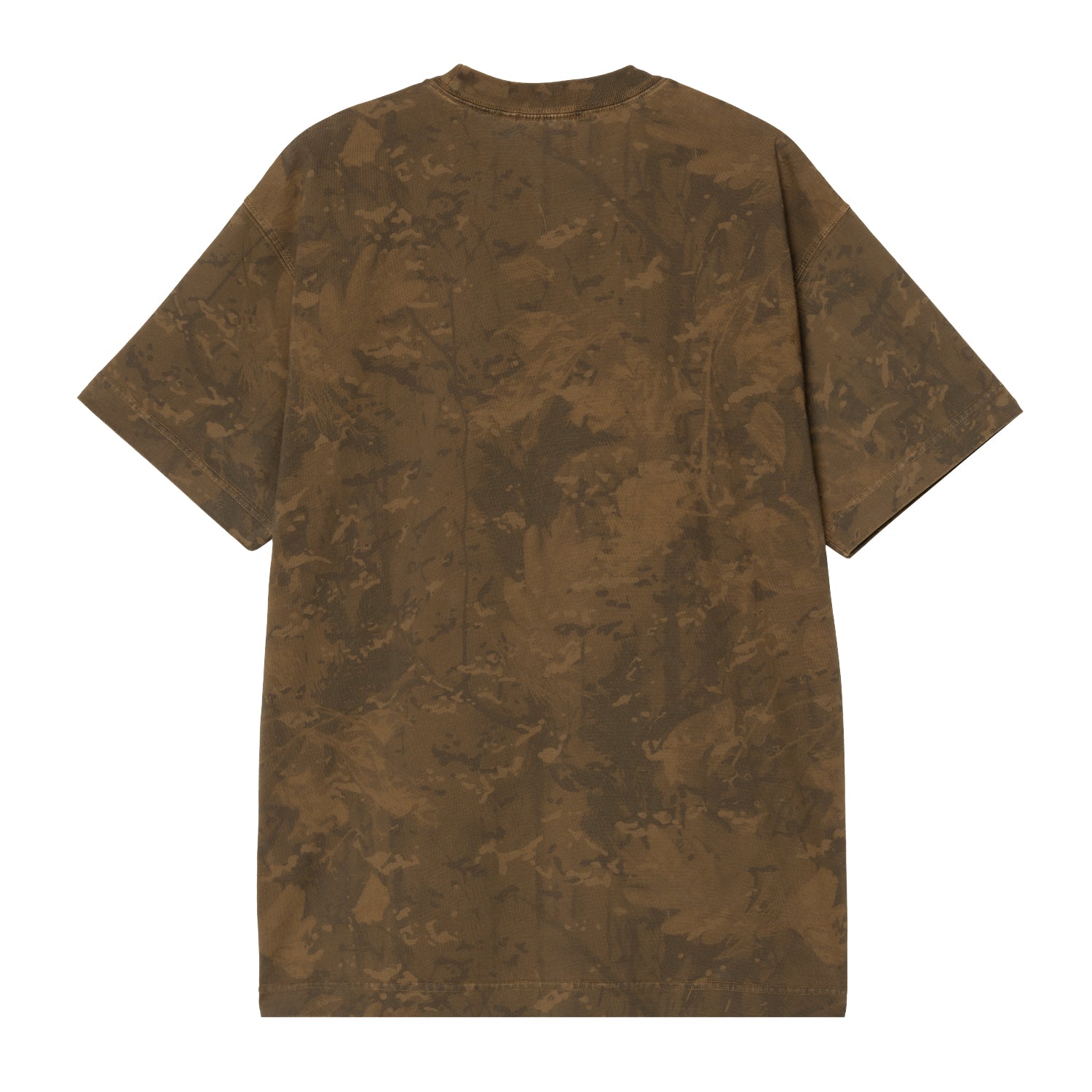 S/S CAMO COMBI T-SHIRT - Camo Combi, Green / Hamilton Brown (garment dyed)