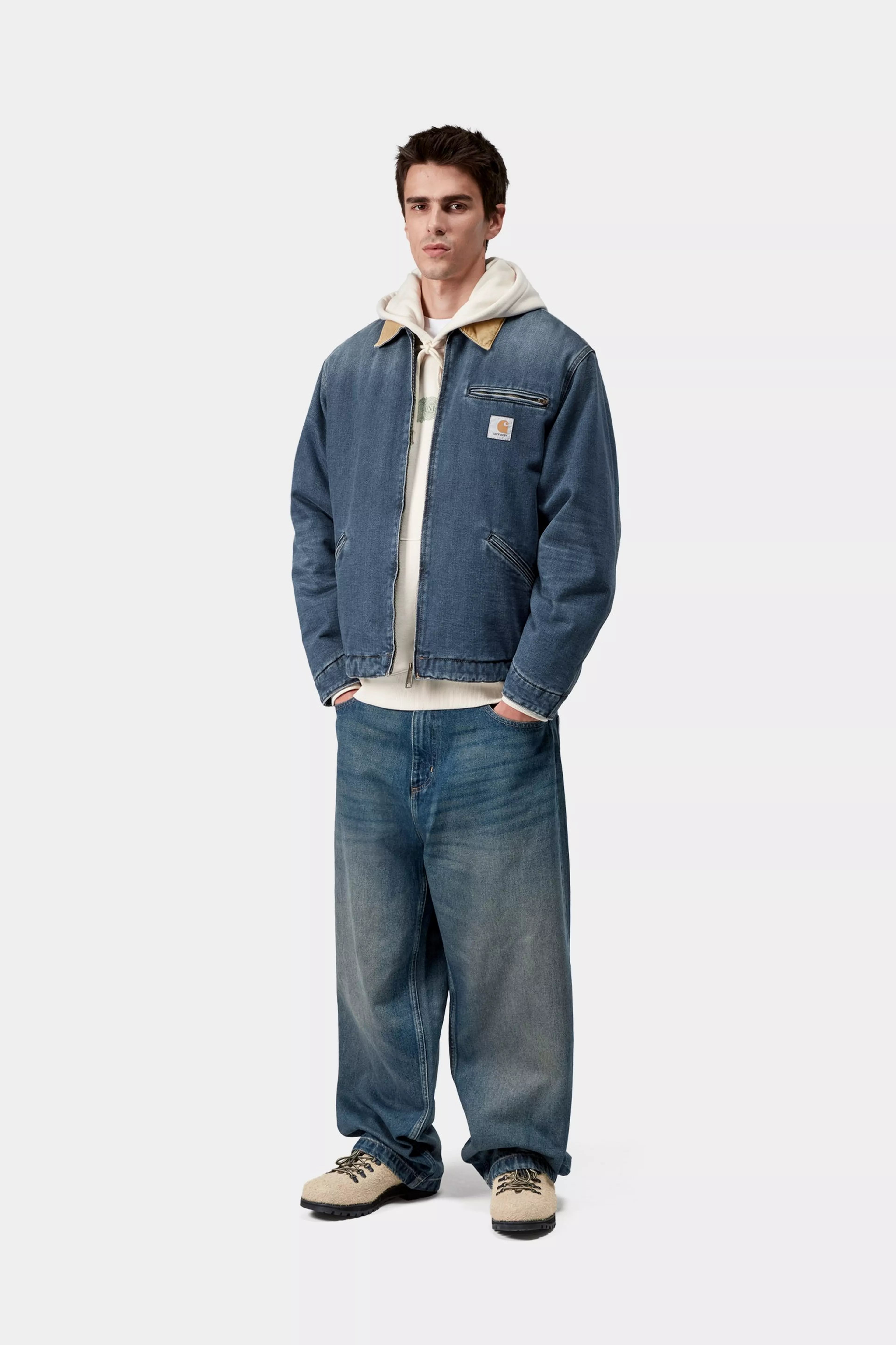 OG DETROIT JACKET  - Blue / Dusty H Brown (dark used wash) 5