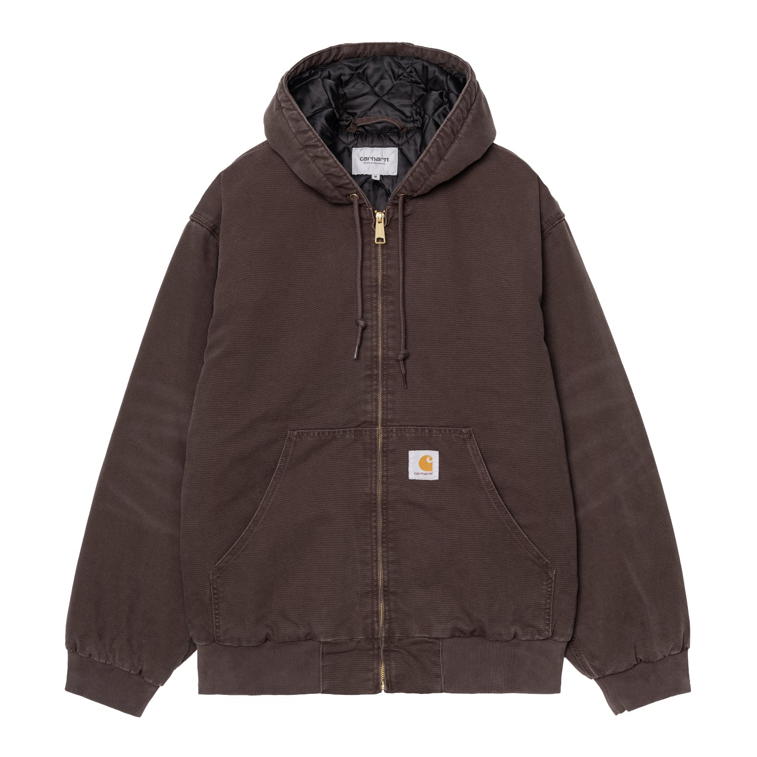 Carhartt カーハート　アクティブジャケット メキシコ製 ダークブラウン 00s メキシコ製 carharttカーハート キルティングライナー ダック地