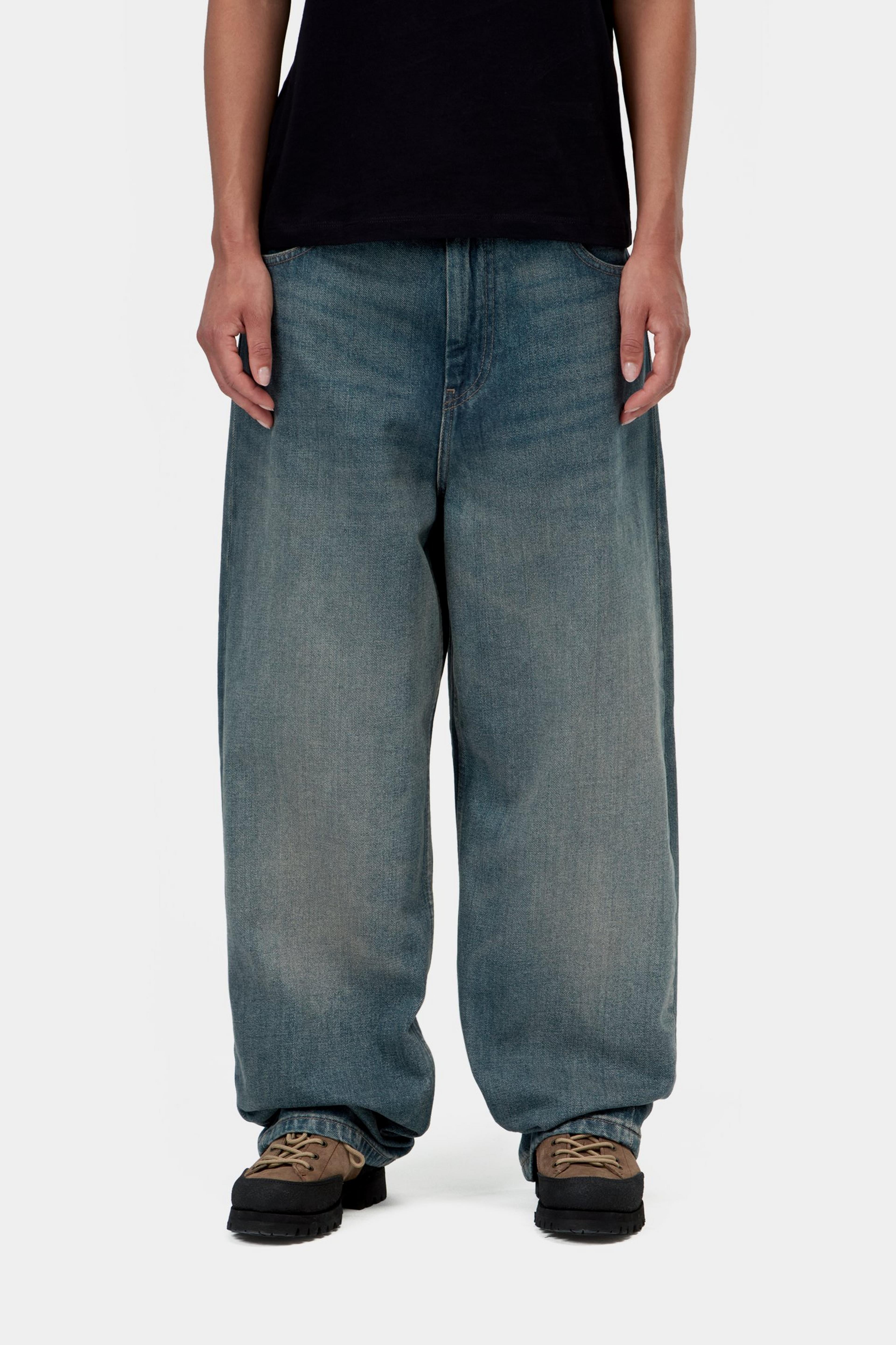 W' Brandon Pant - Blue, worn used wash