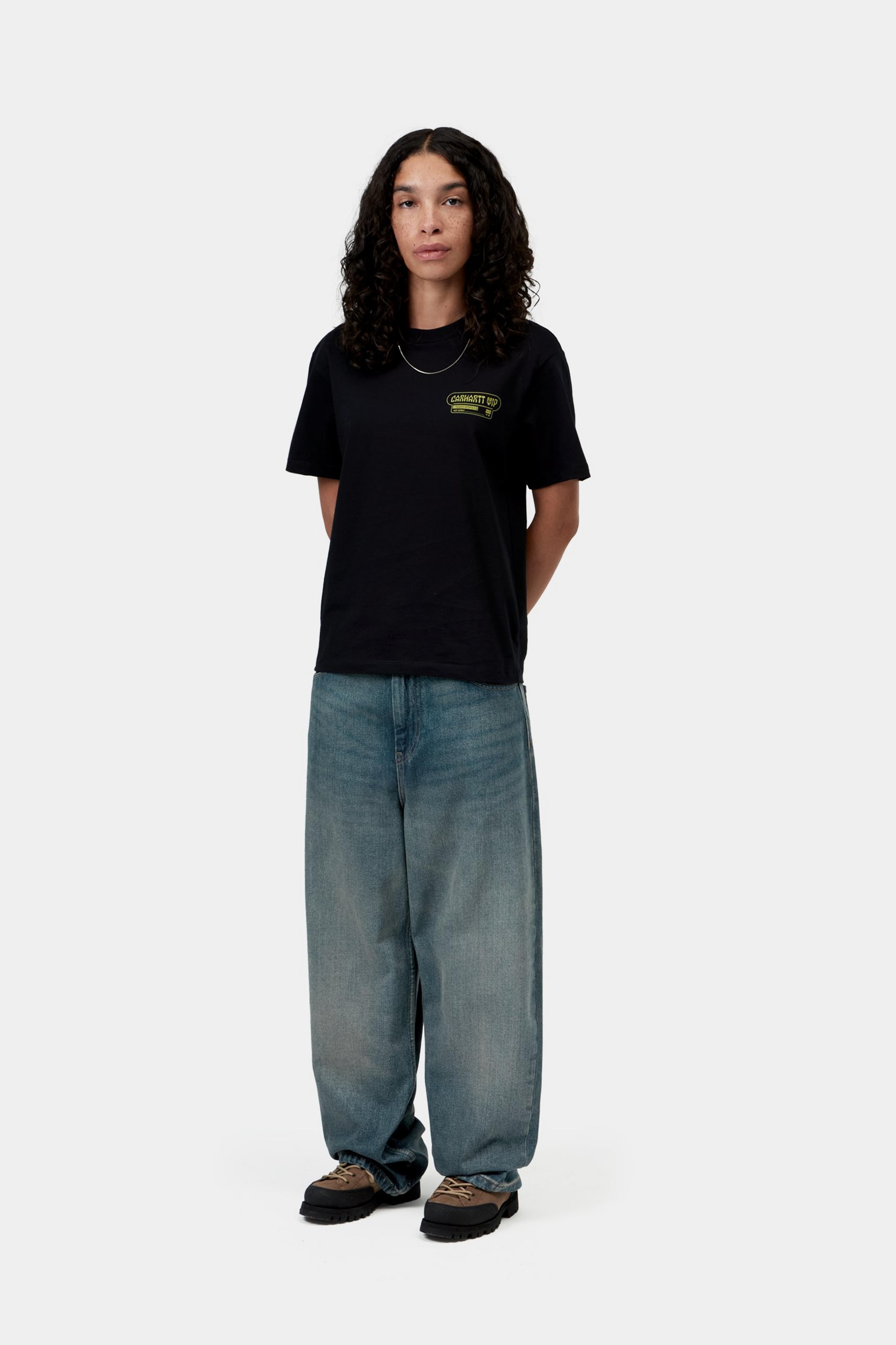 W' Brandon Pant - Blue, worn used wash