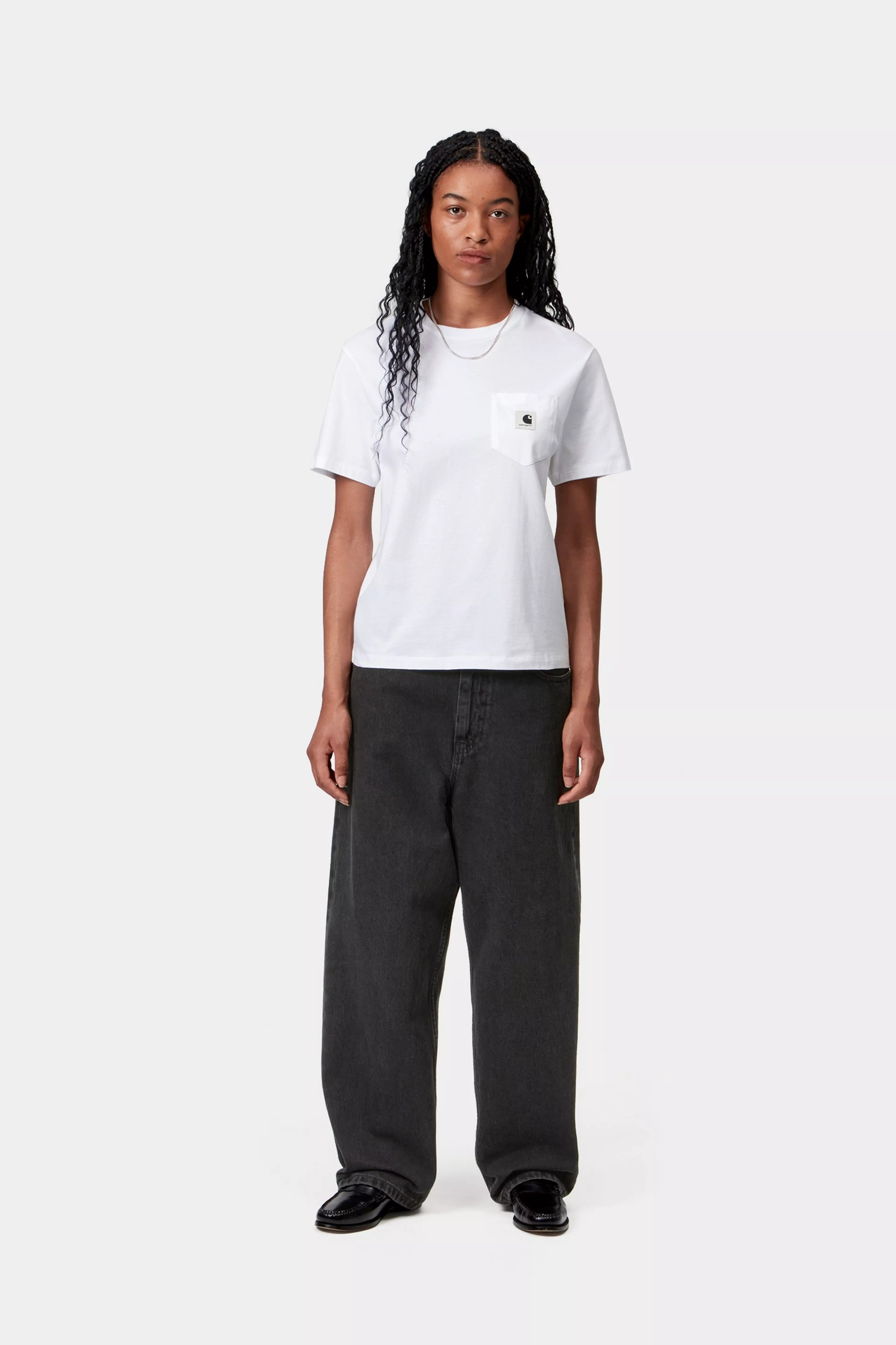 W' Brandon Pant - Black (stone washed) 5