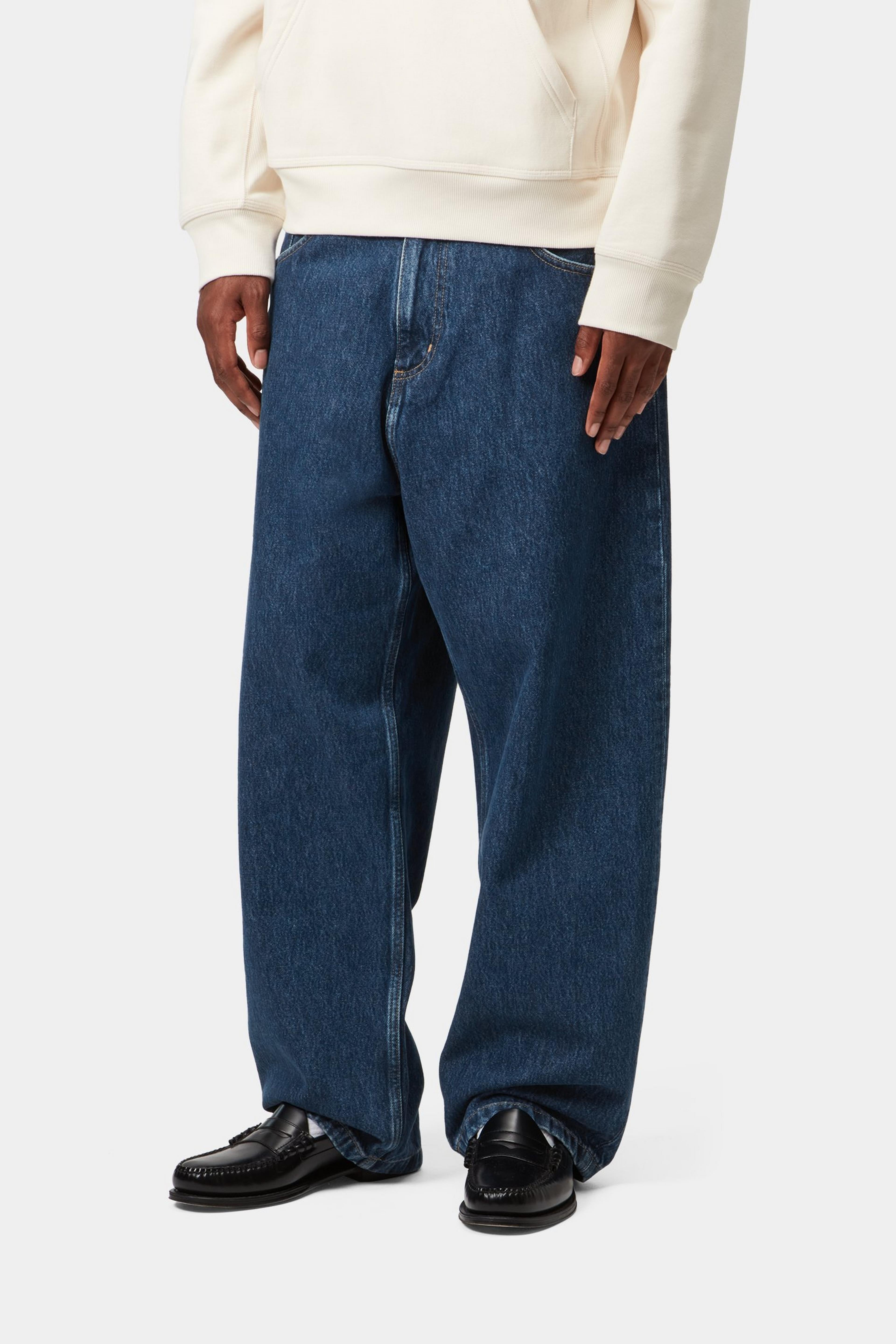 Brandon Pant - Blue, Stone washed